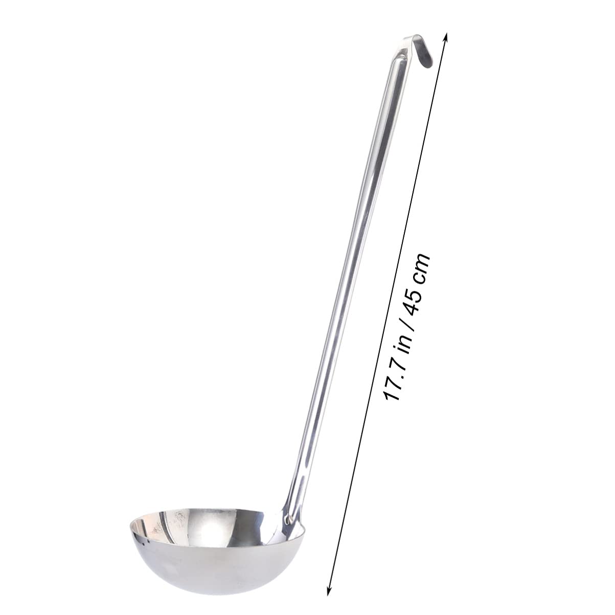 Premium Stainless Steel Soup Ladle with Long Handle - Durable Kitchen Utensil for Serving Soups, Stews, and Sauces - Perfect for Home Cooking, Restaurants, and Catering Events
