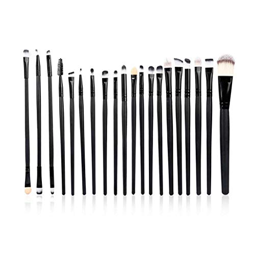 20-Piece Professional Makeup Brush Set - Eyeshadow Blending, Foundation, Powder & Eyebrow Brushes with Double Head - Perfect for Makeup Artists & Beginners - Ideal for Daily Makeup, Contouring & Professional Beauty Looks