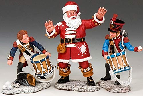 King & Country XM011-01 Napoleonic Snow Battle 1:30 Scale Pewter Figure - Christmas Collectible Military Model for Holiday Display & Wargaming Scenes