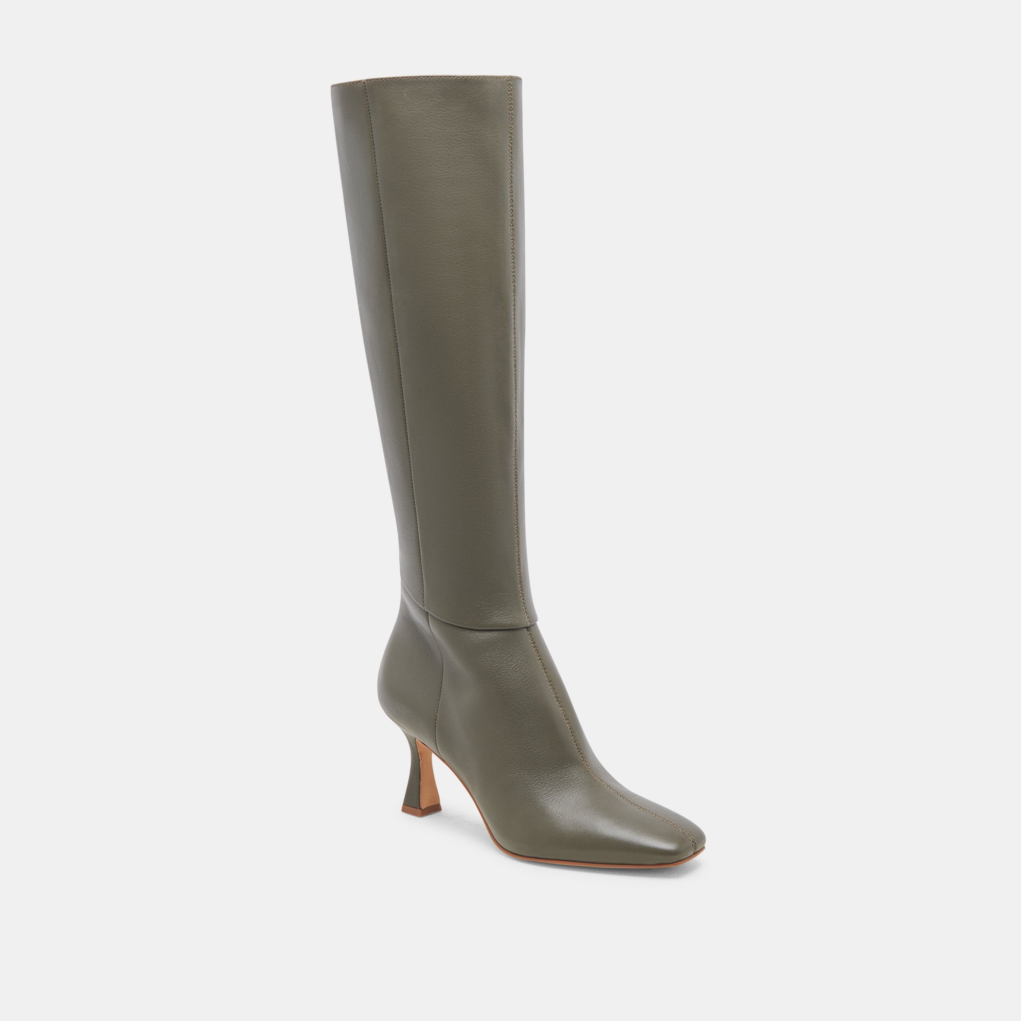 GYRA BOOTS for Women - Dark Olive Genuine Leather Ankle Boots - Stylish & Comfortable for Fall, Winter, and Outdoor Activities