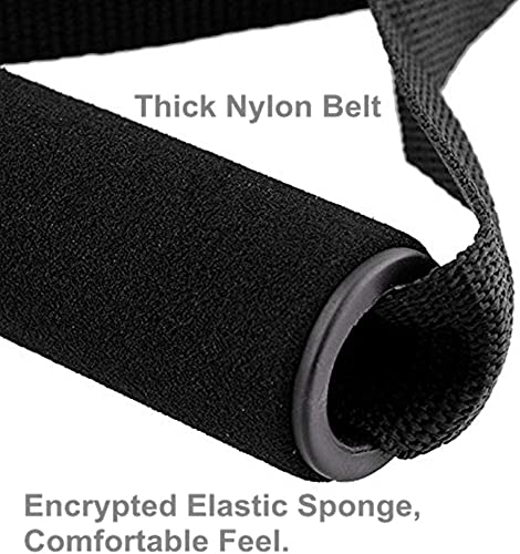 Premium Exercise Pull Handles with Dense Foam Grip - Heavy Duty Resistance Band Handles for Strength Training, Pilates, Yoga & Home Workouts - Perfect for Gym, Fitness Studio & Physical Therapy Rehabilitation