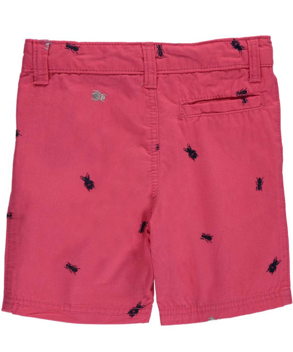 Carters Little Boys Schiffli Flat-Front Shorts - 5-Pack Pink Cotton Casual Summer Shorts for Toddlers - Perfect for Playtime, Daycare & Outdoor Activities