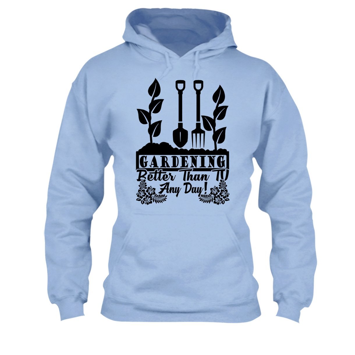 Big Grey Gardening Lover T-Shirt - Men's Casual Graphic Tee for Outdoor Planting, Yard Work & Gardening Enthusiasts