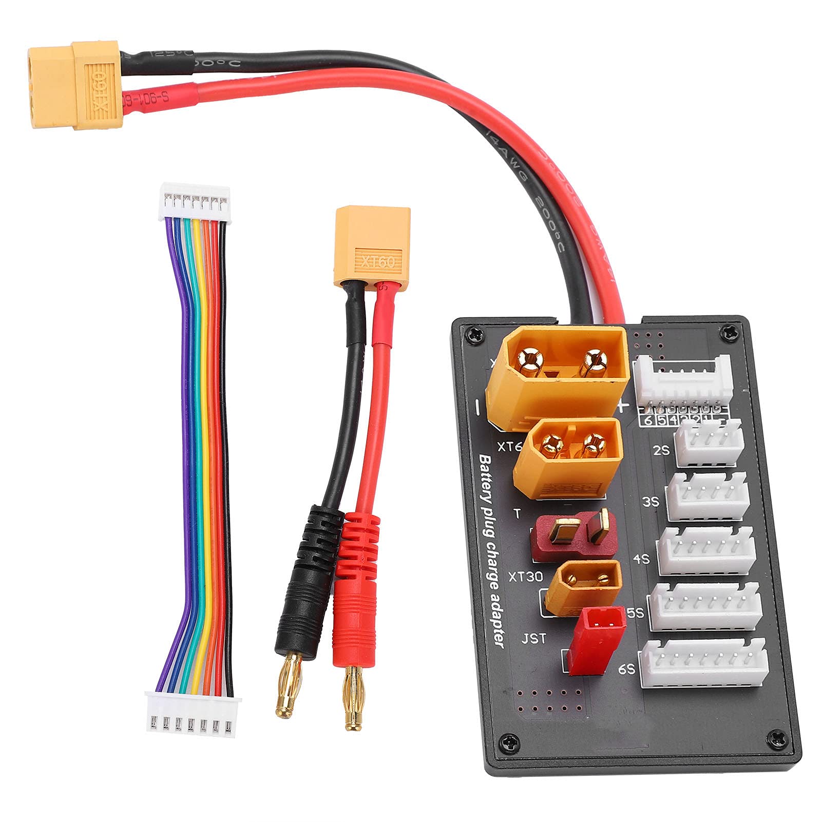 Longzhuo Lipo Parallel Battery Charging Board - All-in-One 2S-6S Lipo Battery Balance Charger with XT60 XT90 XT30 Connectors - Perfect for RC Drones, Airplanes, and DIY Electronics Projects