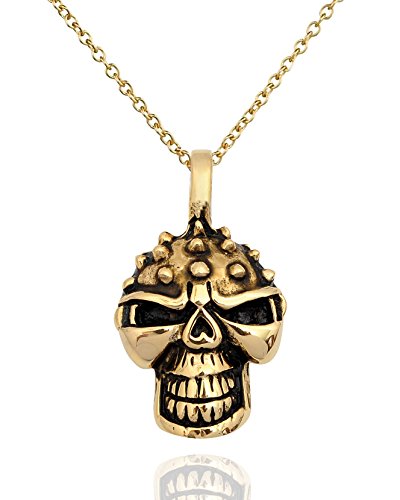 Gothic Skull-2-Brass-Chain
