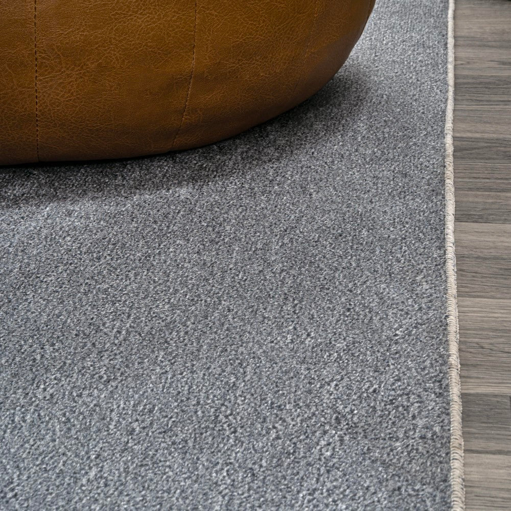 Twyla Classic Solid Low Pile Machine Washable Area Rug - Soft & Durable Non-Slip Living Room Carpet for Bedroom, Nursery & Home Decor