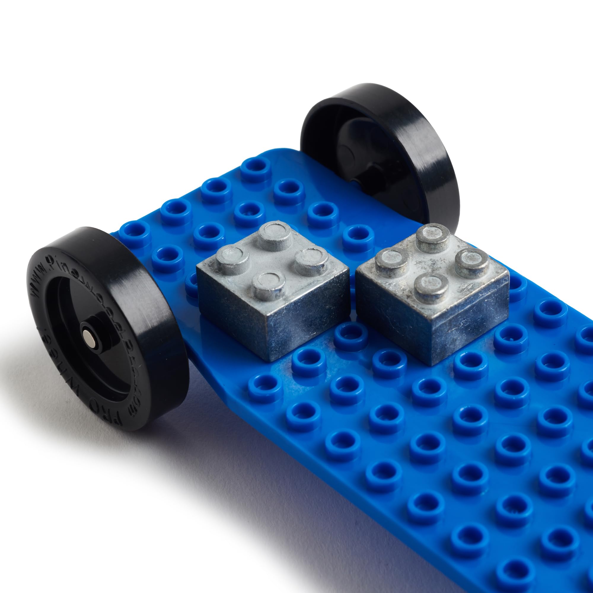 Pinewood Pro Zinc Brick Weight Set for Pinewood Derby & Brick Derby Race Cars - 2 Pack Lego® Compatible .88oz (0.44oz Each) | Perfect for Adding Precision Weight to DIY Derby Cars, Enhancing Speed & Performance in Competitive Races