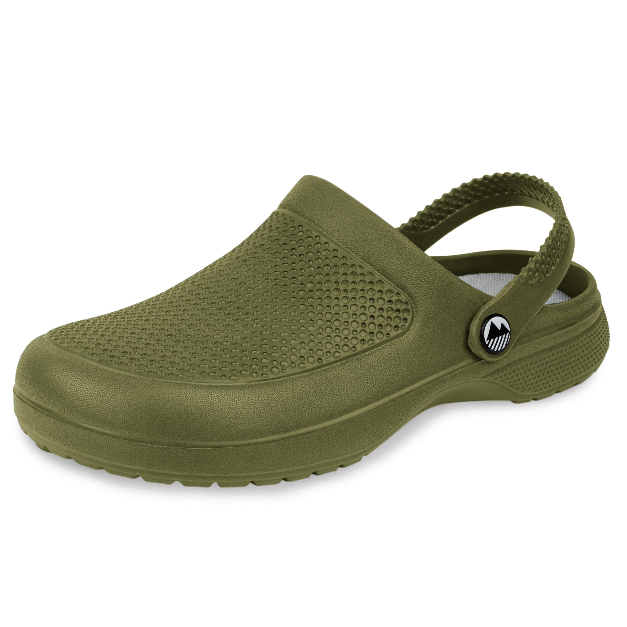 Men's Textured Garden Clogs - Comfortable Slip-Resistant Outdoor Shoes for Gardening, Yard Work & Beach Wear