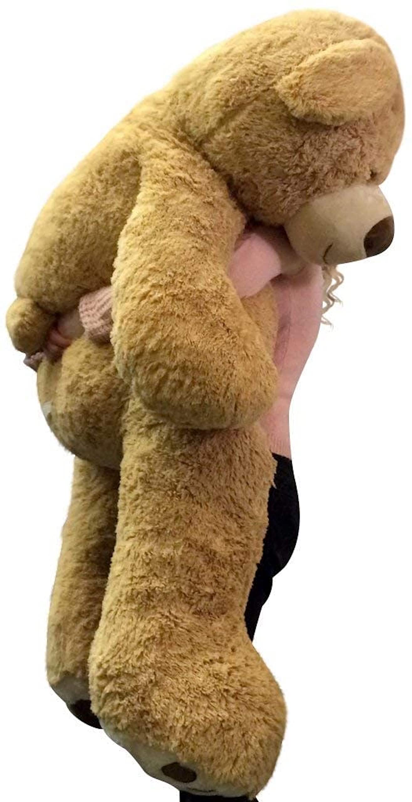 5 Feet Giant Personalized His and Hers Teddy Bear - Soft Plush Romantic Valentine's Day Gift for Couples, Anniversaries & Special Occasions | Perfect for Bedroom Decor, Proposal Surprises & Love Celebrations