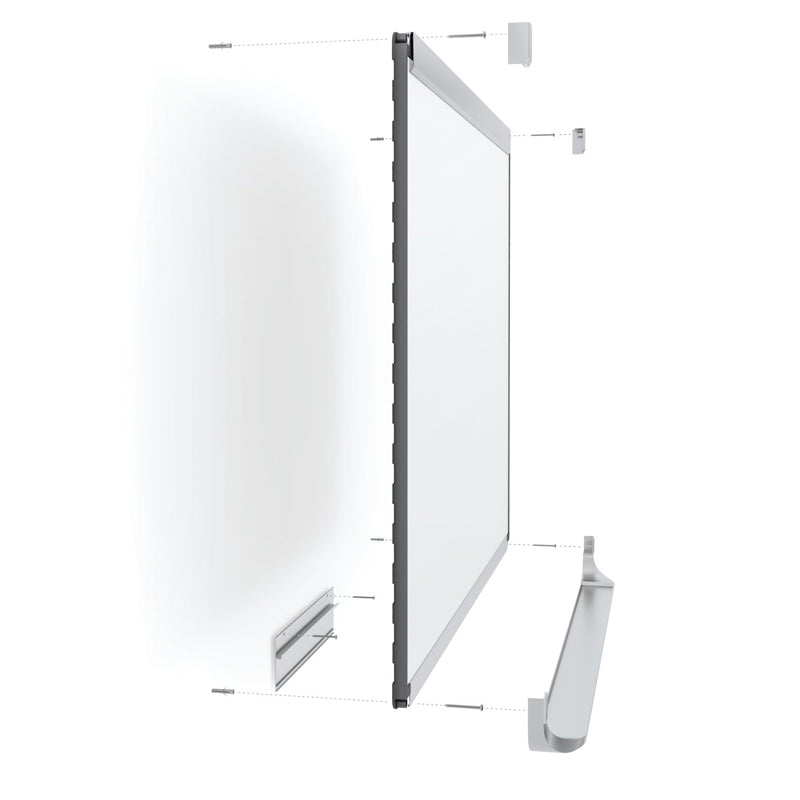 Premium Magnetic Whiteboard - Porcelain Surface for Office, Classroom & Home Use - Durable Dry Erase Board for Notes, Presentations & Planning