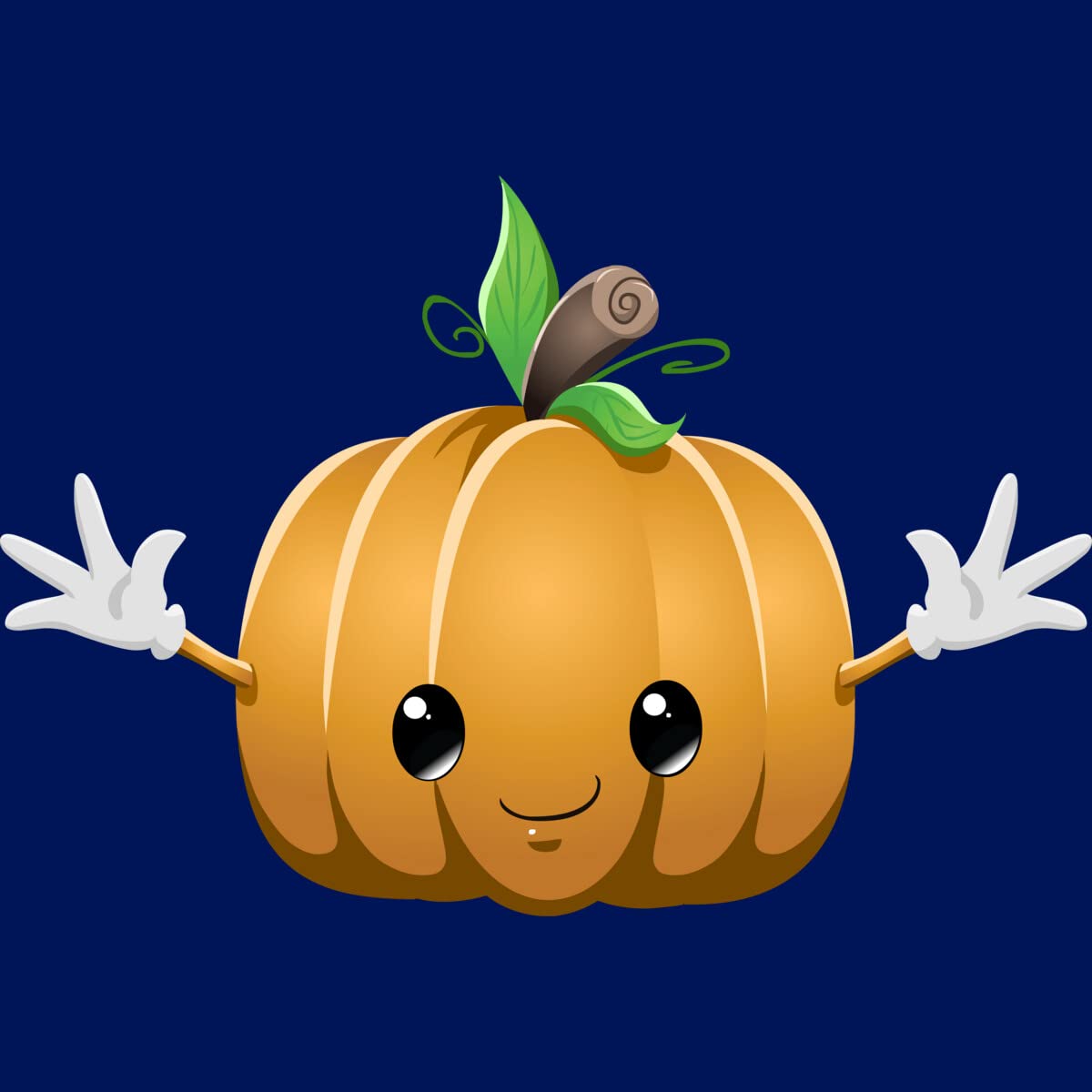 Design By Humans Junior's Halloween Pumpkin Monster Graphic T-Shirt by LironPeer - Cute & Spooky Halloween Outfit for Teens, Trick-or-Treat Costume & Party Wear