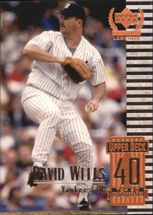 1999 Upper Deck Century Legends #90 David Wells MLB Baseball Trading Card - Rare Collectible for Sports Fans & Memorabilia Enthusiasts - Perfect for Display, Gifts, and Investment