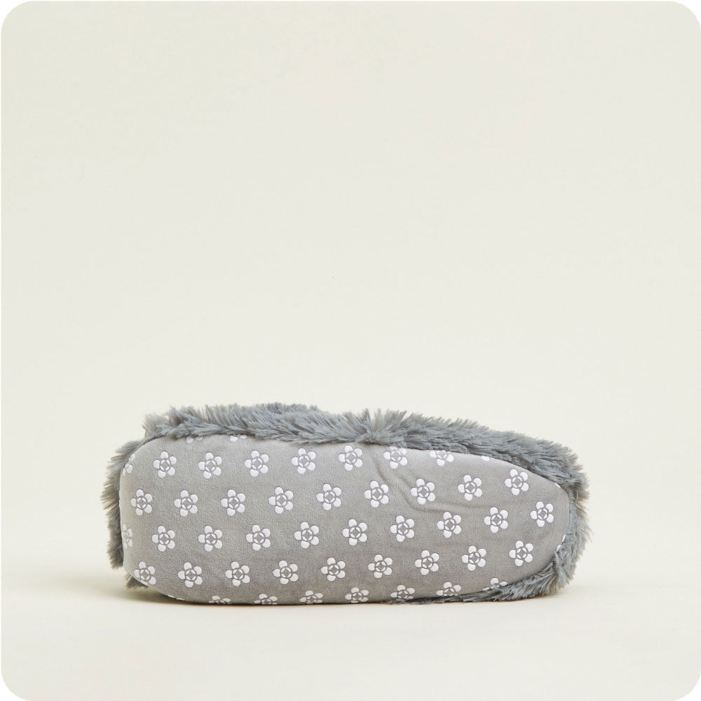 Cozy Gray Slippers for Women & Men - Warmies® Soft Indoor/Outdoor House Shoes - Perfect for Winter, Home, Office & Relaxation