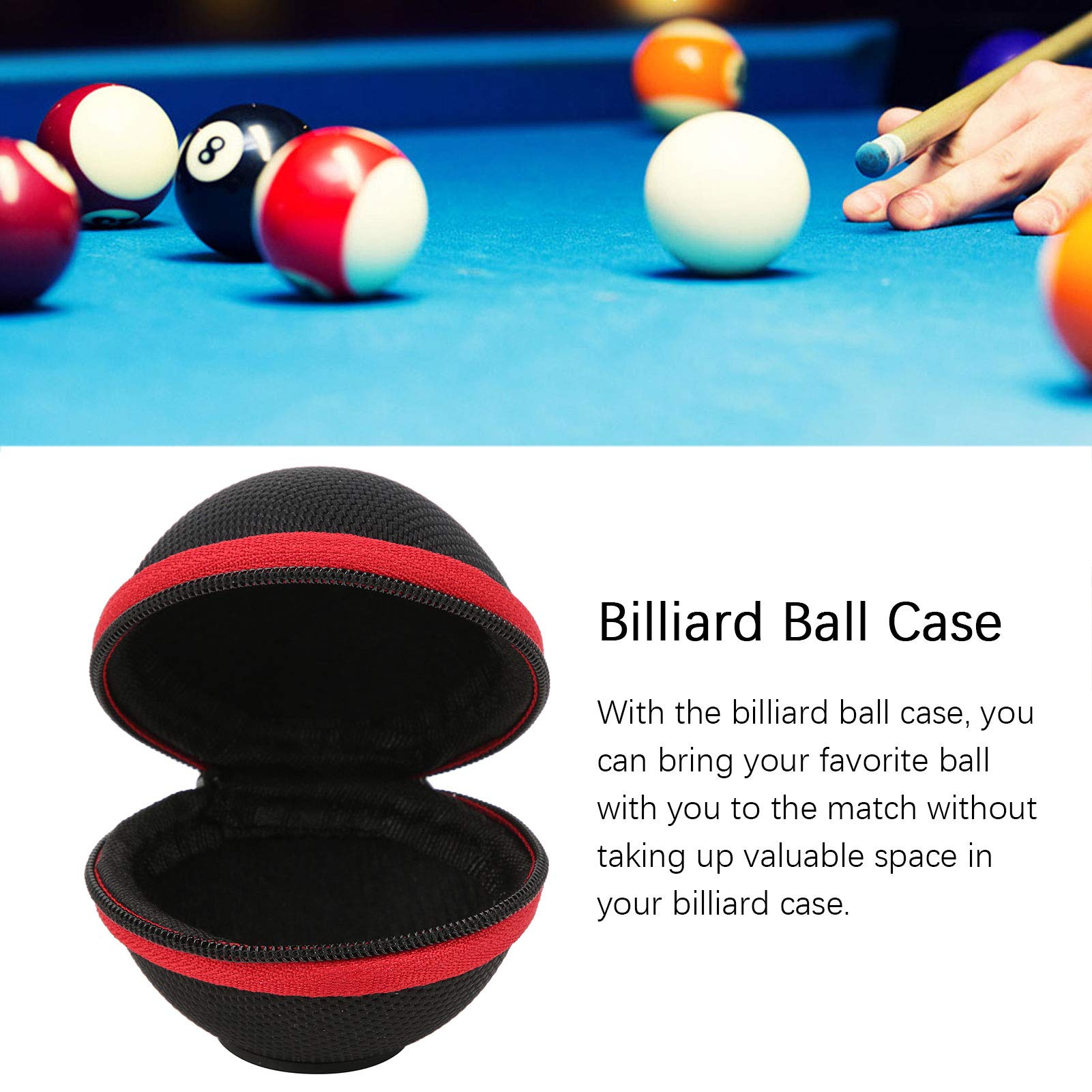 VGEBY Cue Ball Storage Case - Durable Billiard Ball Bag for Pool Balls, Training Balls & Accessories | Perfect for Home Game Rooms, Pool Halls & Professional Players | Compact & Portable Design for Easy Transport