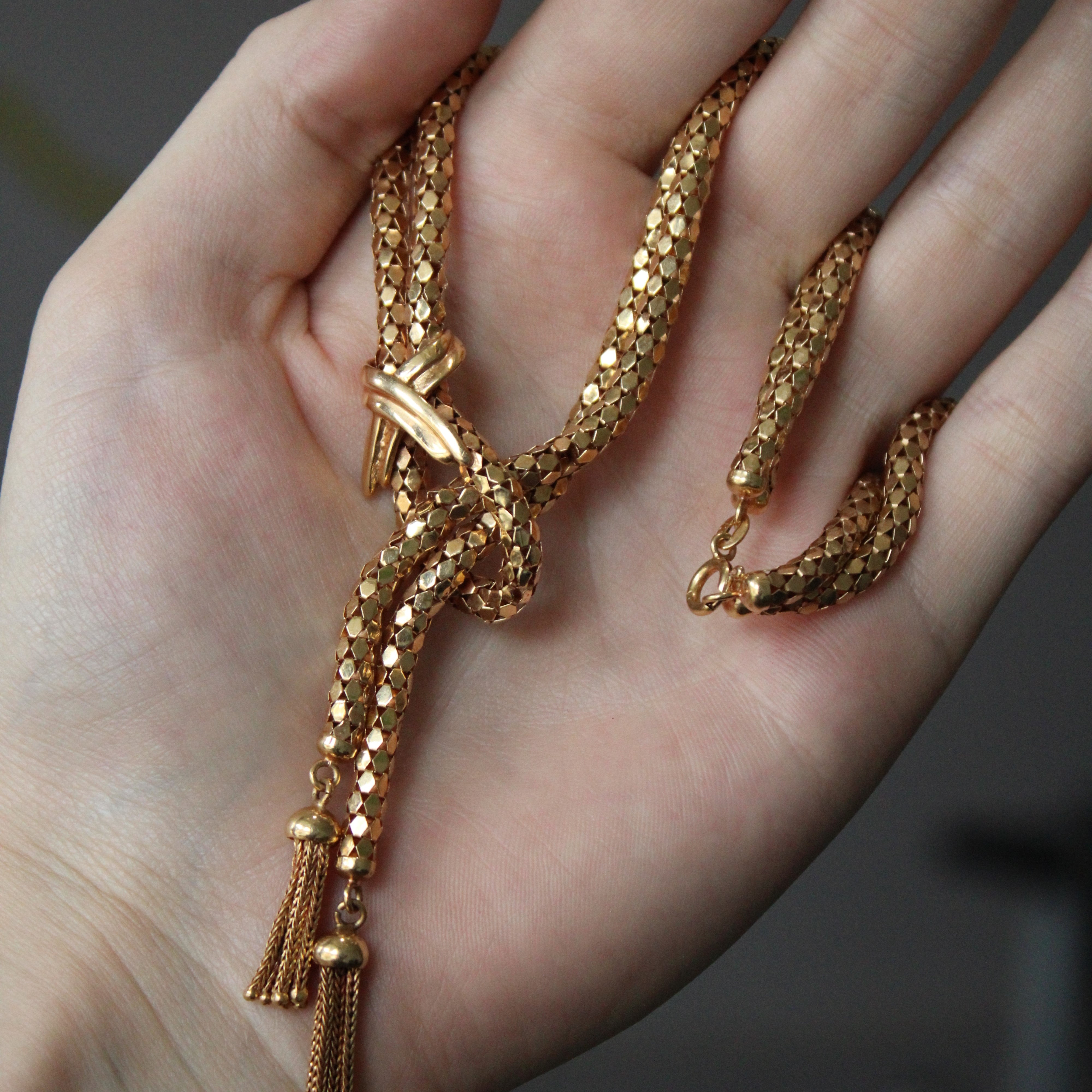 Elegant Knotted Necklace for Women - 19 Inch Gold Plated Layering Chain - Perfect for Everyday Wear, Date Nights & Gifting