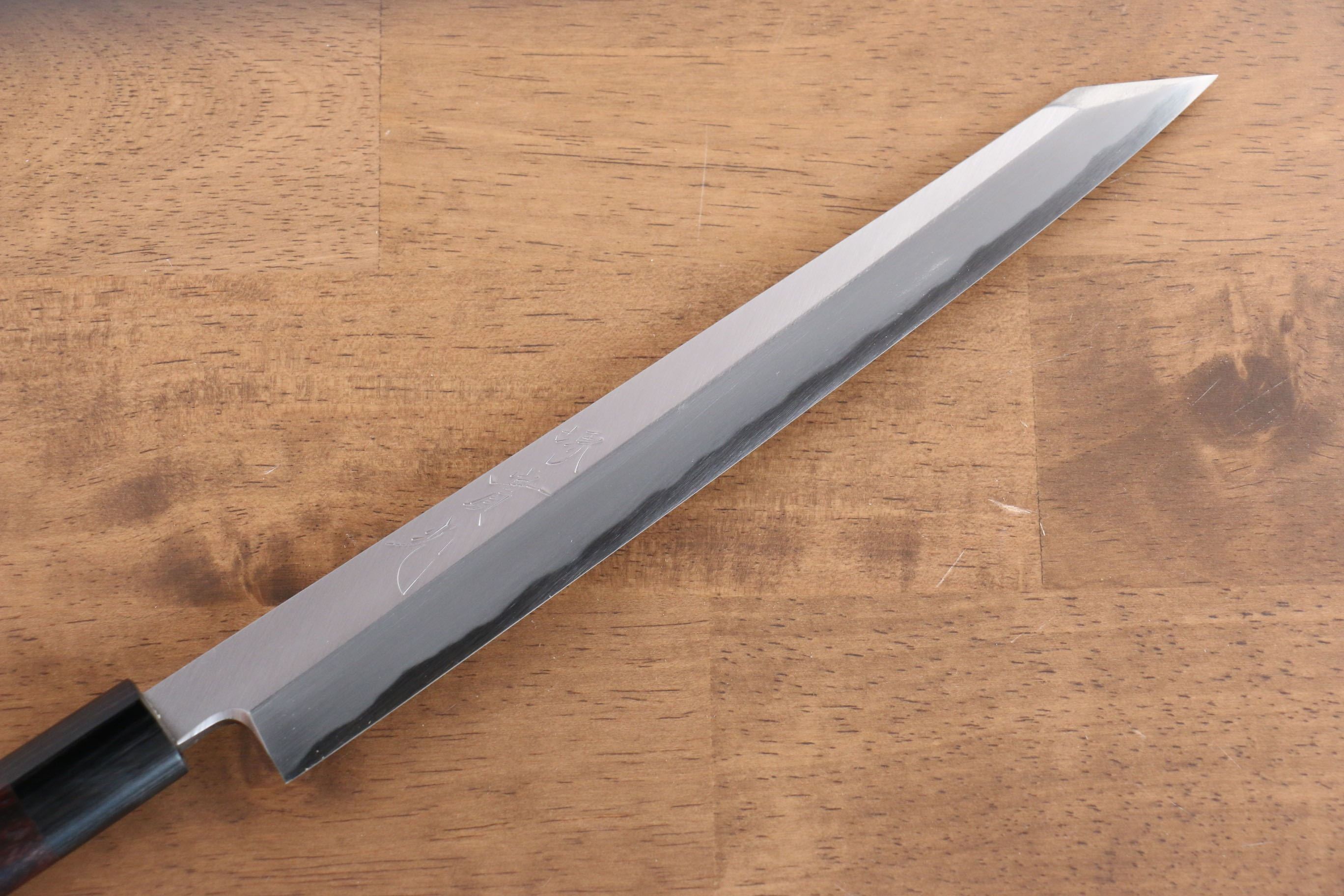 Premium Jikko White Steel No.2 Kiritsuke Yanagiba 240mm - Japanese Chef Knife with Ebony Handle for Sushi, Sashimi & Precision Cutting - Perfect for Professional Chefs & Home Cooks