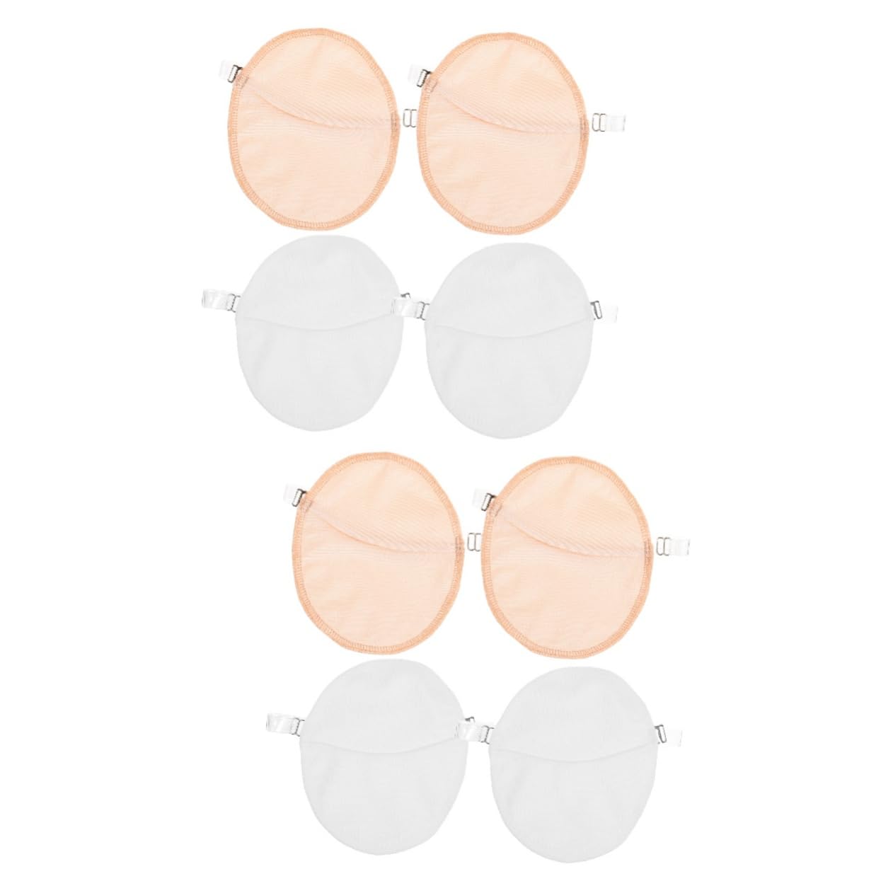 4 Pairs Women's Underarm Sweat Pads - Breathable Polyester Armpit Protectors for Dresses & Shirts - Stay Dry & Confident for Work, Gym & Daily Wear