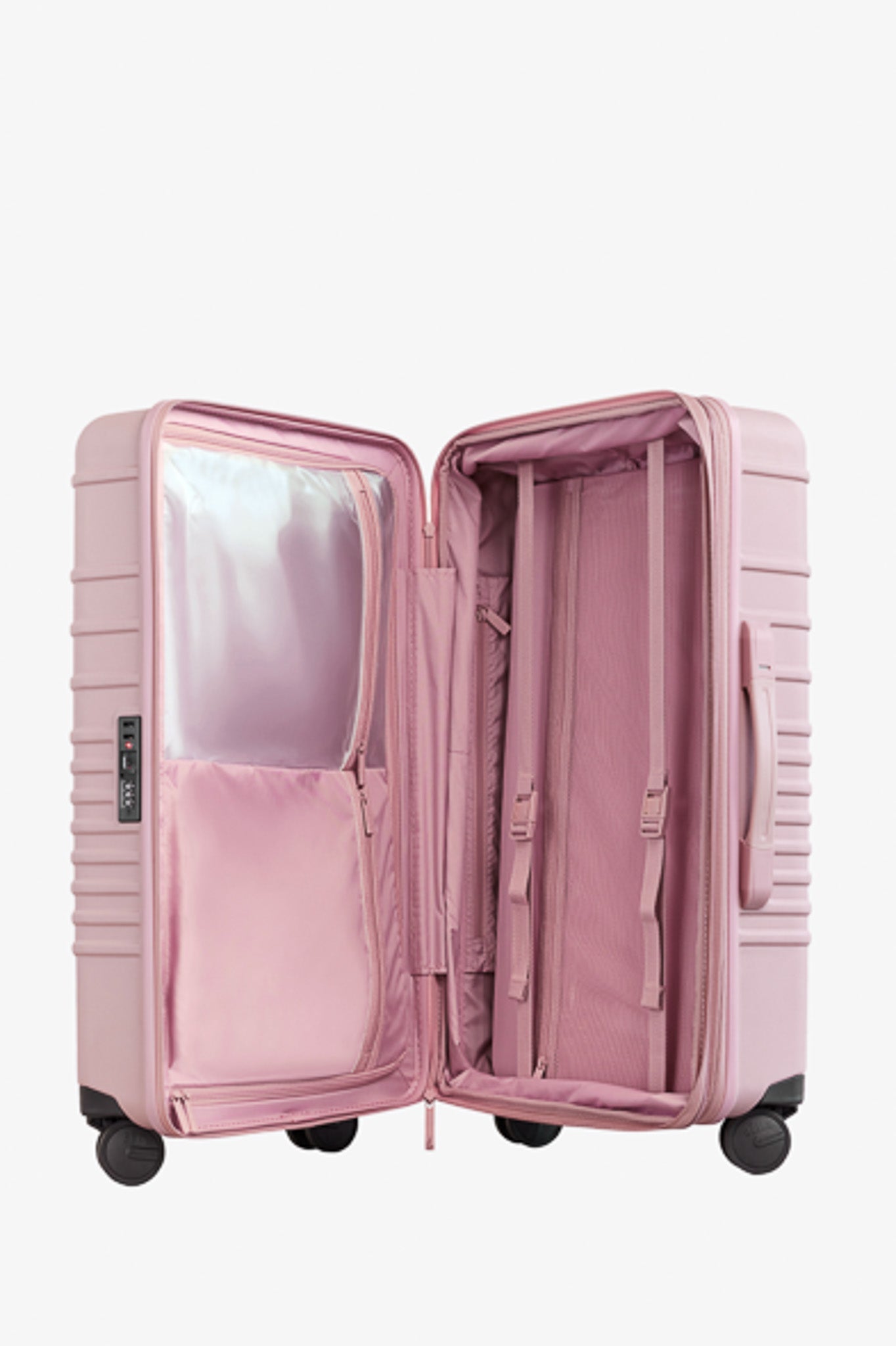 Atlas Pink Medium Check-In Roller Luggage - Perfect for Air Travel & Weekend Getaways