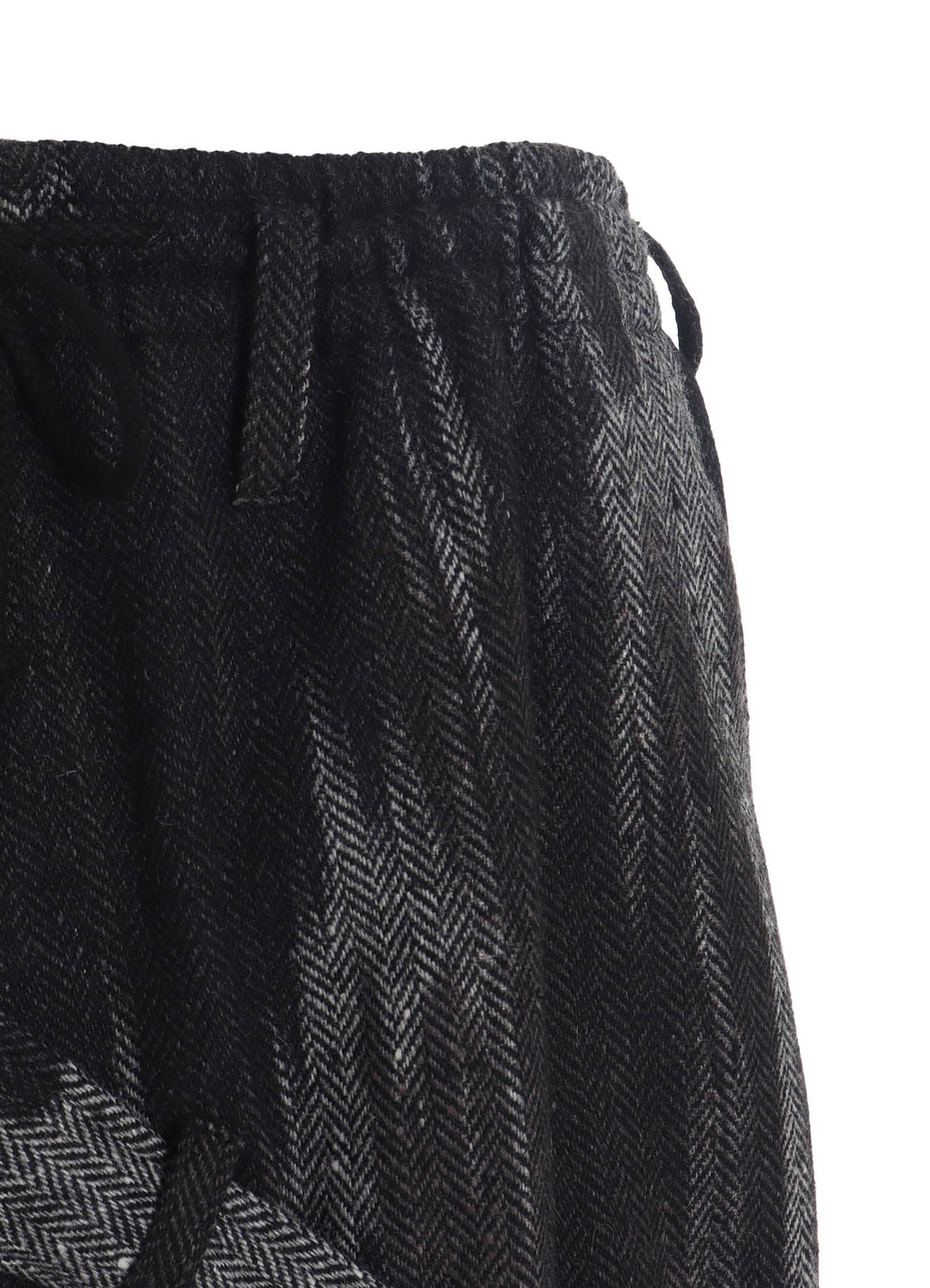 Camouflage Tweed Belted Balloon Sarouel Pants - Stylish High-Waisted Wide Leg Trousers for Women, Boho Chic Streetwear & Casual Outfits | Perfect for Parties, Dates & Everyday Wear