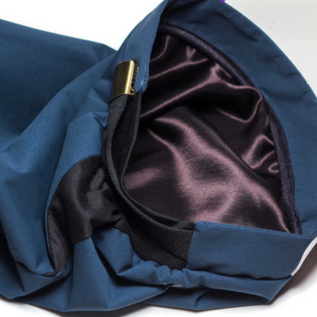 Hairbrella Lite Toddler Satin-Lined Rain Hat for Girls & Boys - Waterproof Sun & Rain Protection - Teal Blue - Perfect for Outdoor Play, School & Rainy Day Activities