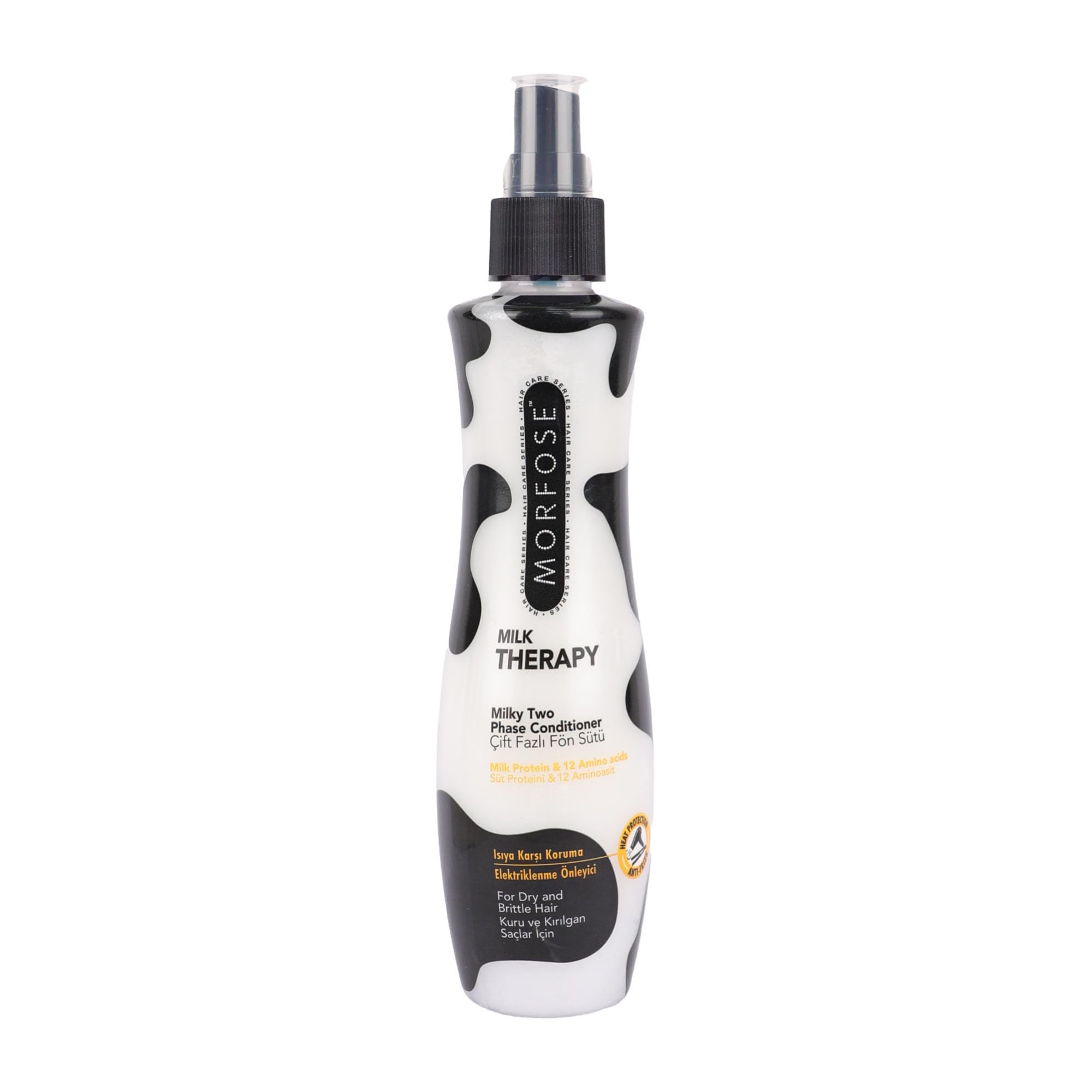Morfose Pro Milk Therapy Milky Two Phase Hair Conditioner - 8.11 oz (240ml) for Dry & Damaged Hair - Deep Nourishing Treatment for Soft, Shiny Locks at Home or Salon