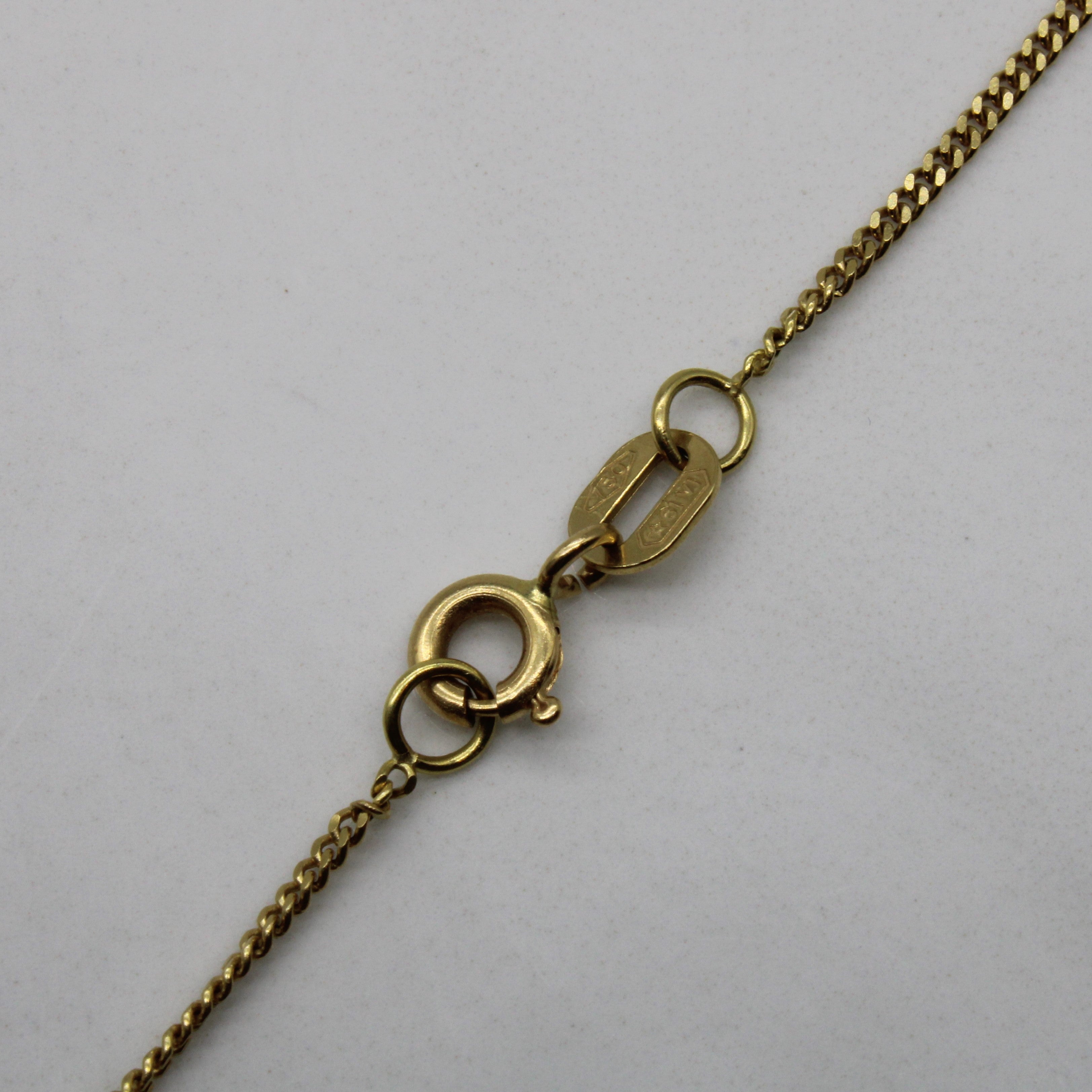 10K Yellow Gold Curb Chain Necklace for Men & Women - 26 Inch Solid Gold Cuban Link Chain - Perfect for Everyday Wear, Gifts & Special Occasions
