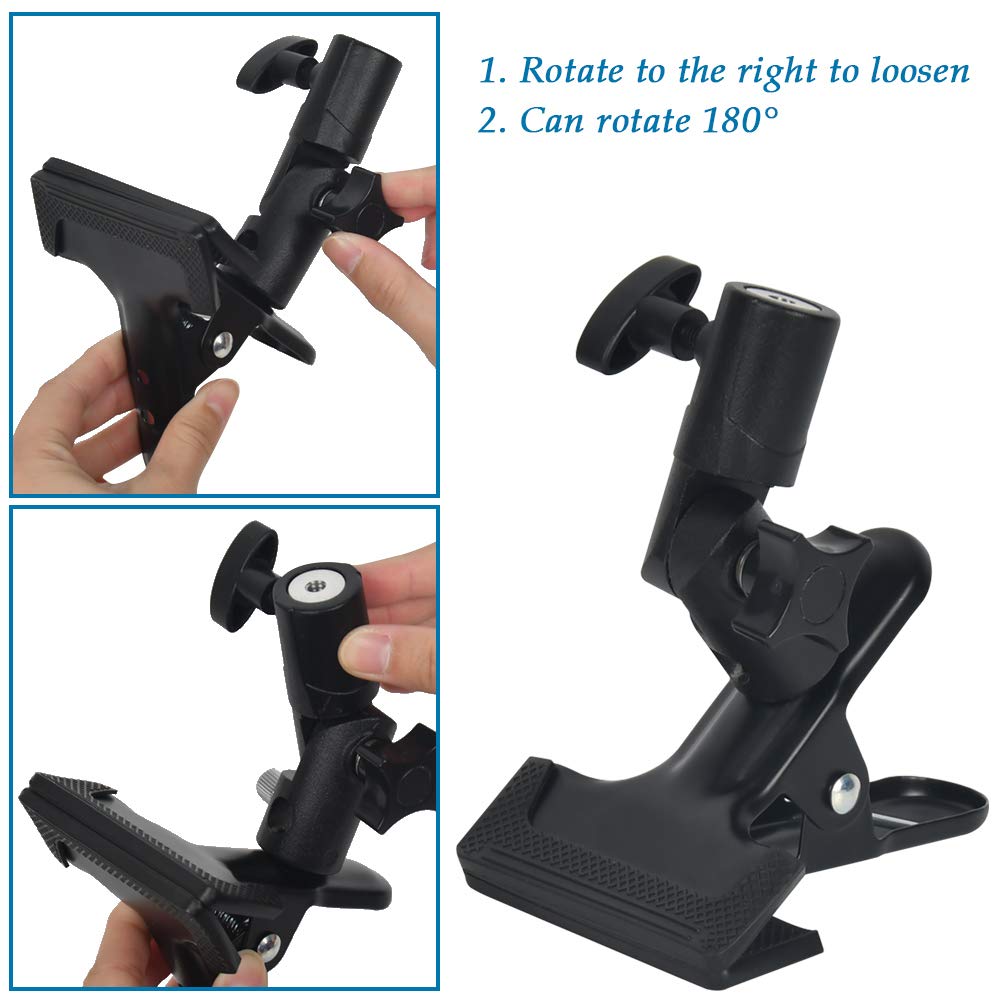 Heavy Duty Metal Reflector Holder Mount Clip with 1/4