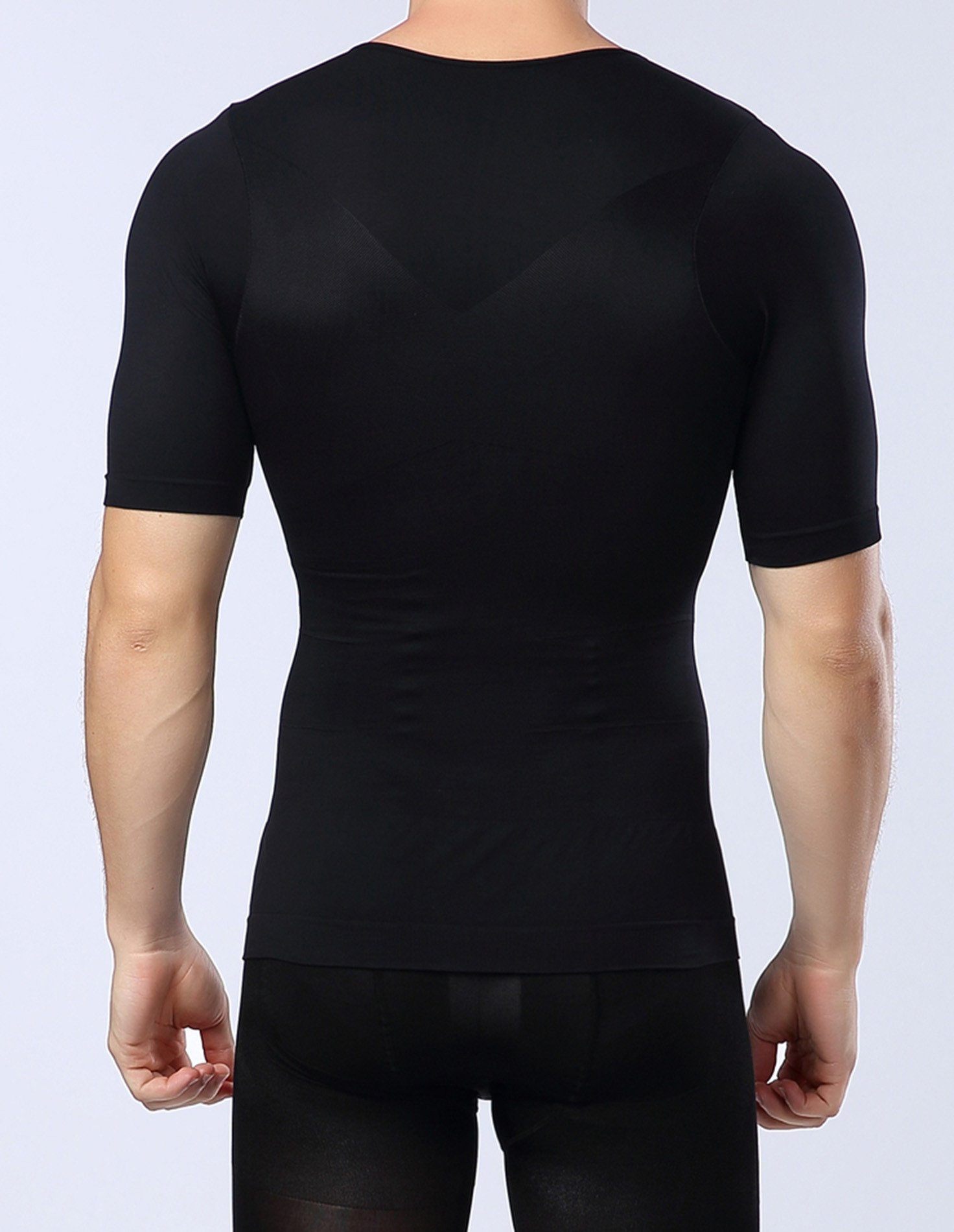 Men's Slimming Body Shaper Shirt - Chest Compression Undershirt for Posture Support & Muscle Definition - Perfect for Workout, Office Wear & Everyday Comfort