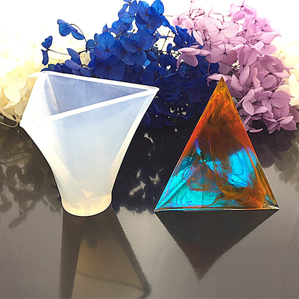 Premium 4-Pack Silicone Pyramid Molds for Resin Casting, Epoxy Jewelry, Orgone Pyramids, Candles & Soap Making - Perfect for DIY Crafts, Home Decor & Gift Making