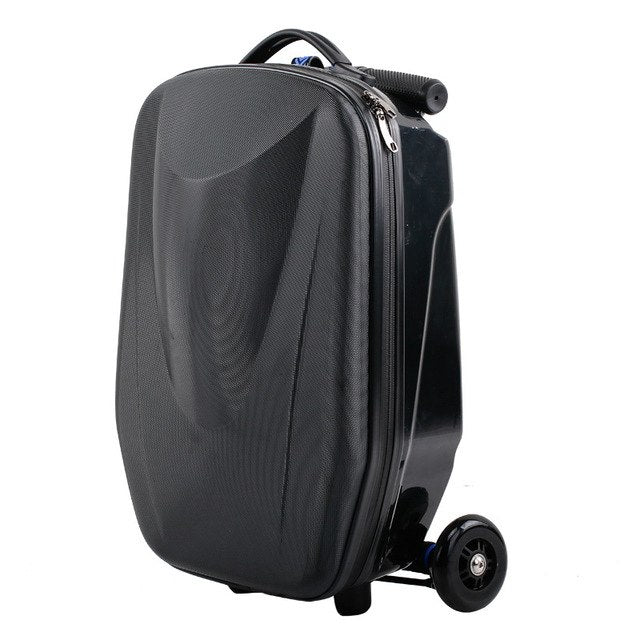 100% PC Luggage Set - Stylish 3D Printed Scooter Design Suitcase for Students & Business Travel | Durable Extrusion Shell for Commuting, Weekend Getaways & Air Travel
