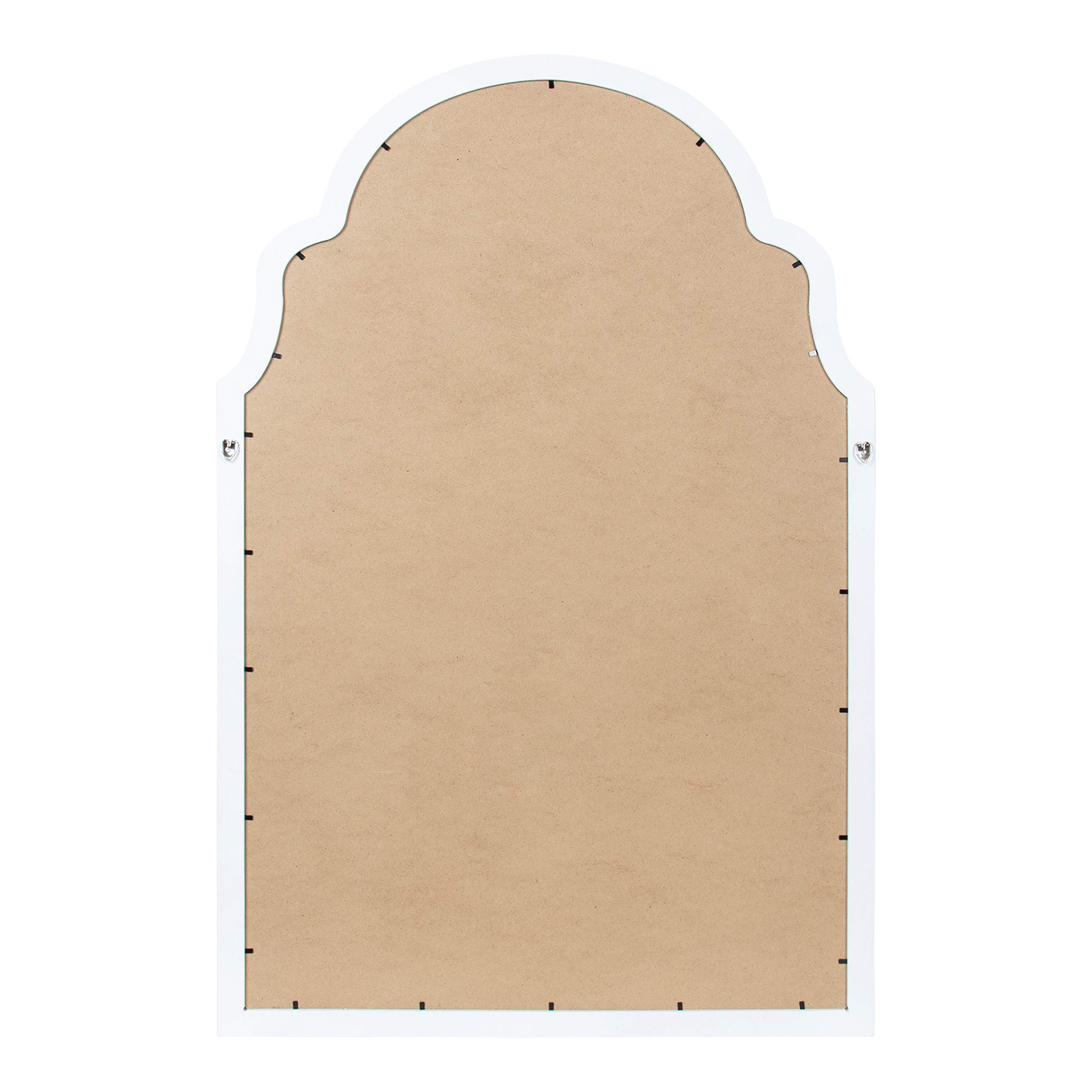 Kate & Laurel Holbrook Farmhouse Framed Fabric Pinboard - 24x36 Inch White Decorative Bulletin Board for Wall | Perfect for Home Office, Dorm Room & Kitchen Organization