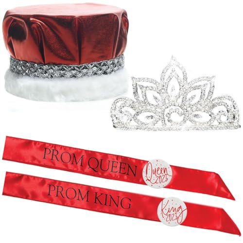 Red Crown/Red Sashes/White Buttons