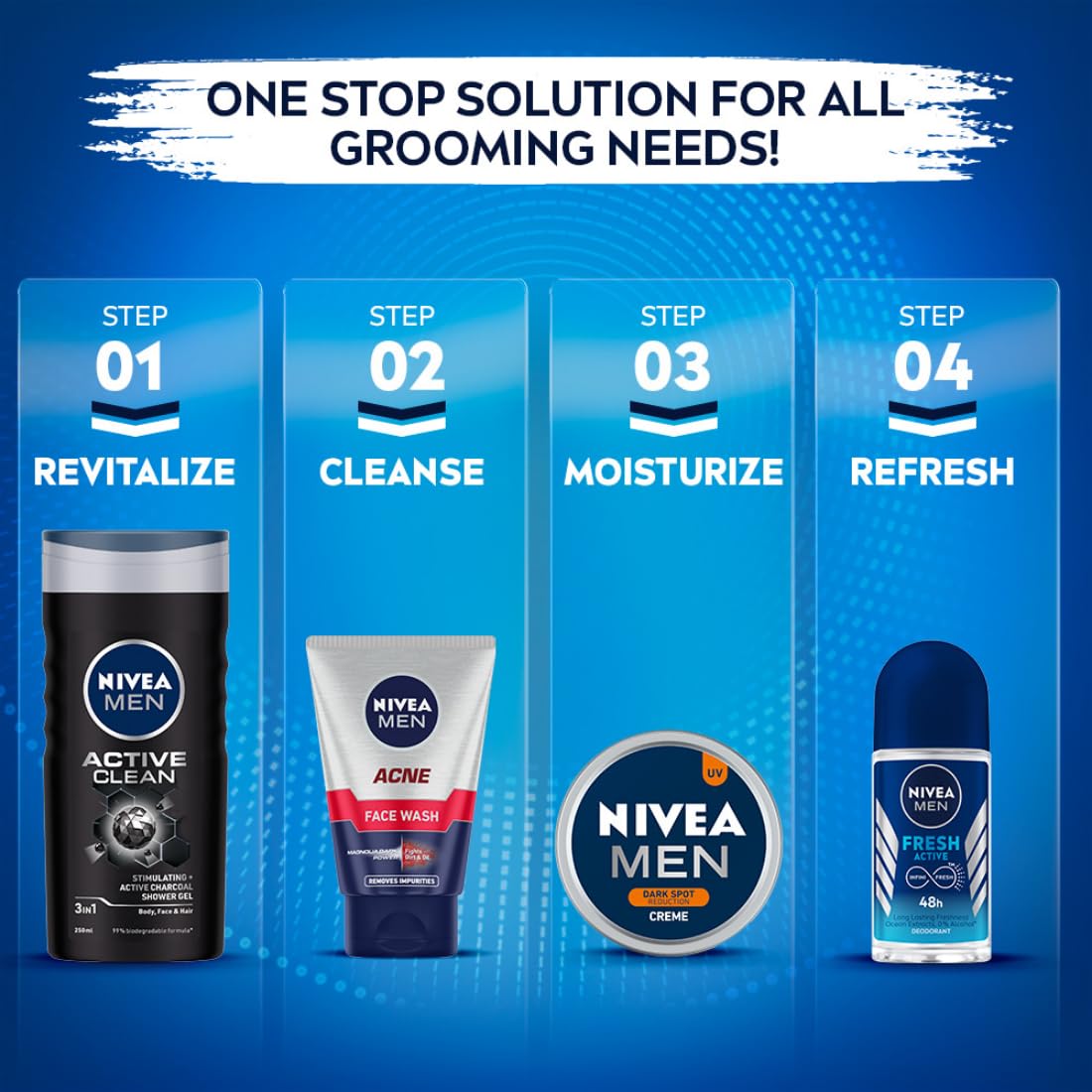 NIVEA MEN Acne Control Face Wash 50g with Magnolia Bark Extract | 12-Hour Oil Control for Oily Skin | Deep Cleansing to Fight Dirt & Excess Oil | Perfect for Summer Skincare & Daily Use