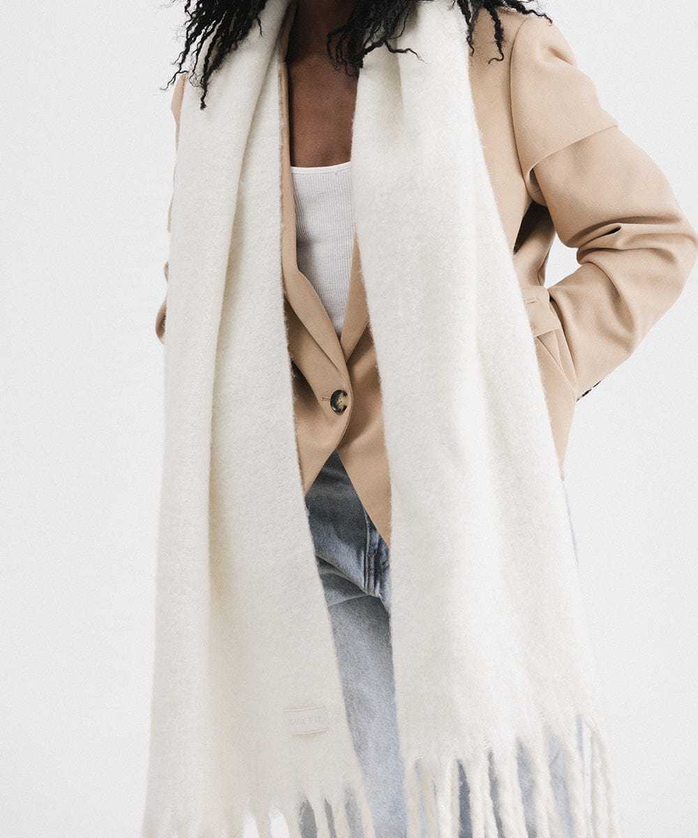 Soft & Chunky Mik Oversized Knit Scarf for Women - Winter Warm Fashion Accessory - Perfect for Cold Weather, Travel & Outdoor Activities