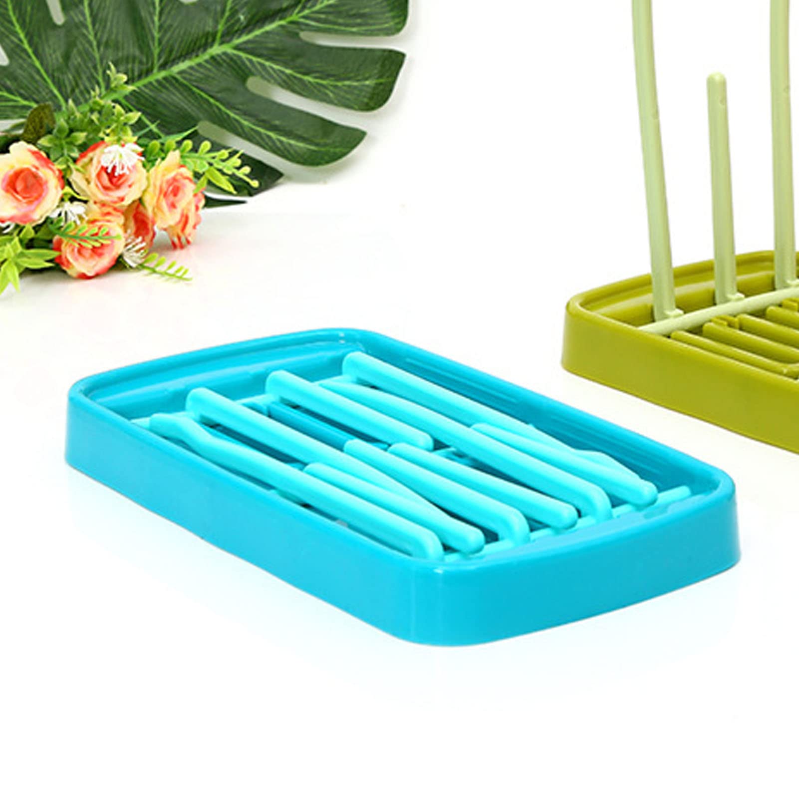 Baby Bottle Drying Rack with Drain Tray - BPA-Free PP Detachable Bottle Sterilizer Organizer | Perfect for Breast Pump Parts, Pacifiers & Baby Bottles at Home Nursery
