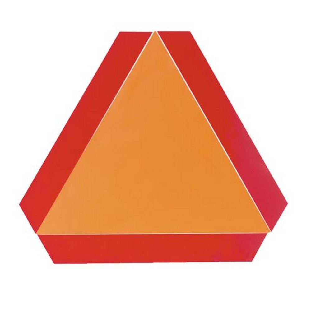 SMV DECAL S276.5 Slow Moving Vehicle Emblem - High Visibility Reflective Safety Sign for Tractors, Golf Carts & Construction Equipment