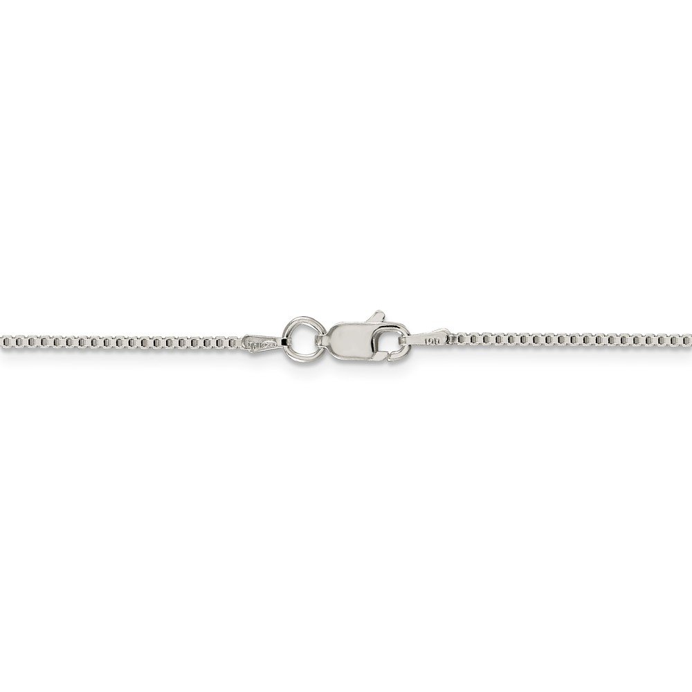 925 Sterling Silver 1.25mm Box Chain Necklace for Women & Men - Durable Lobster Clasp Jewelry Gift for Anniversary, Birthday & Everyday Wear