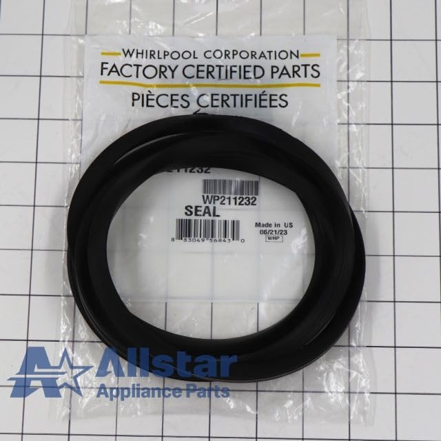 Whirlpool WP211232 Washing Machine Tub Seal Replacement Part - Compatible with Various Whirlpool Models for Leak Prevention & Repair | Home Laundry Appliance Maintenance