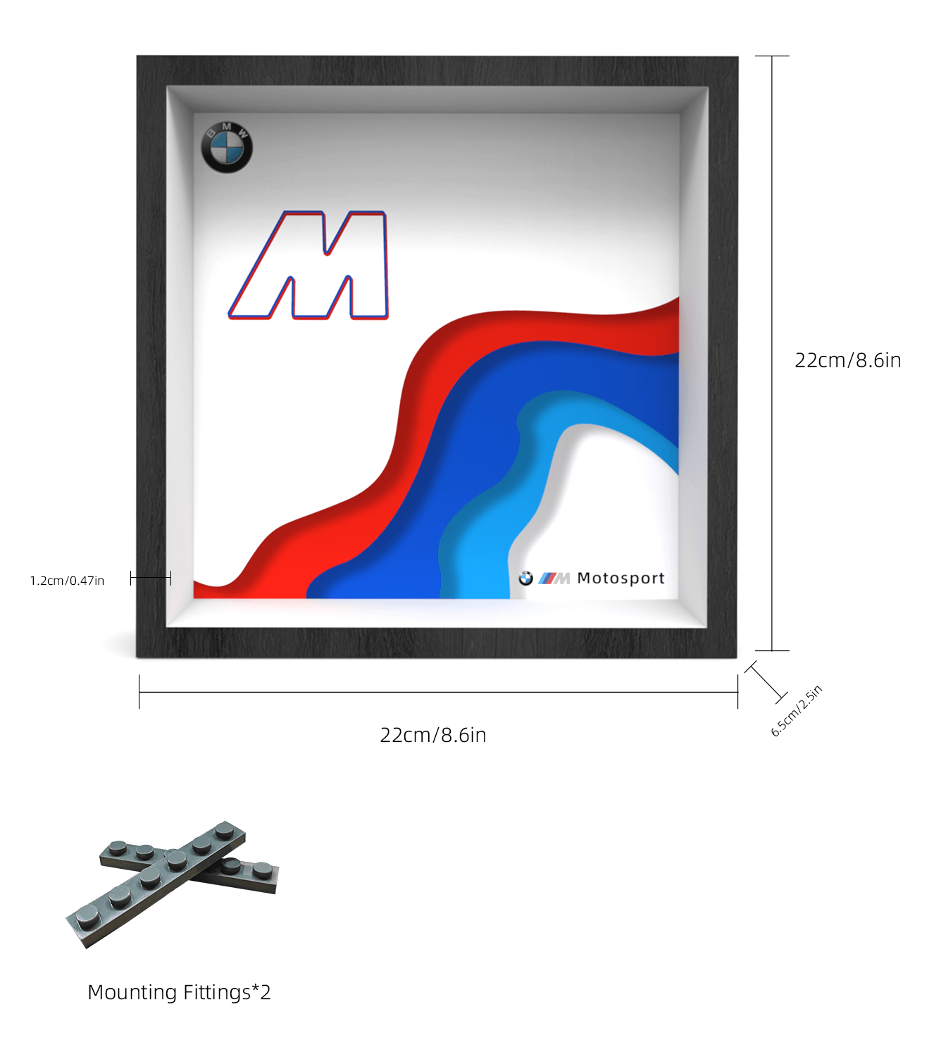Lego Speed Champions BMW 76922 Display Car Frame - Premium Showcase Stand for Lego Sets - Perfect for Home Decor, Office Display & Collector Showcases