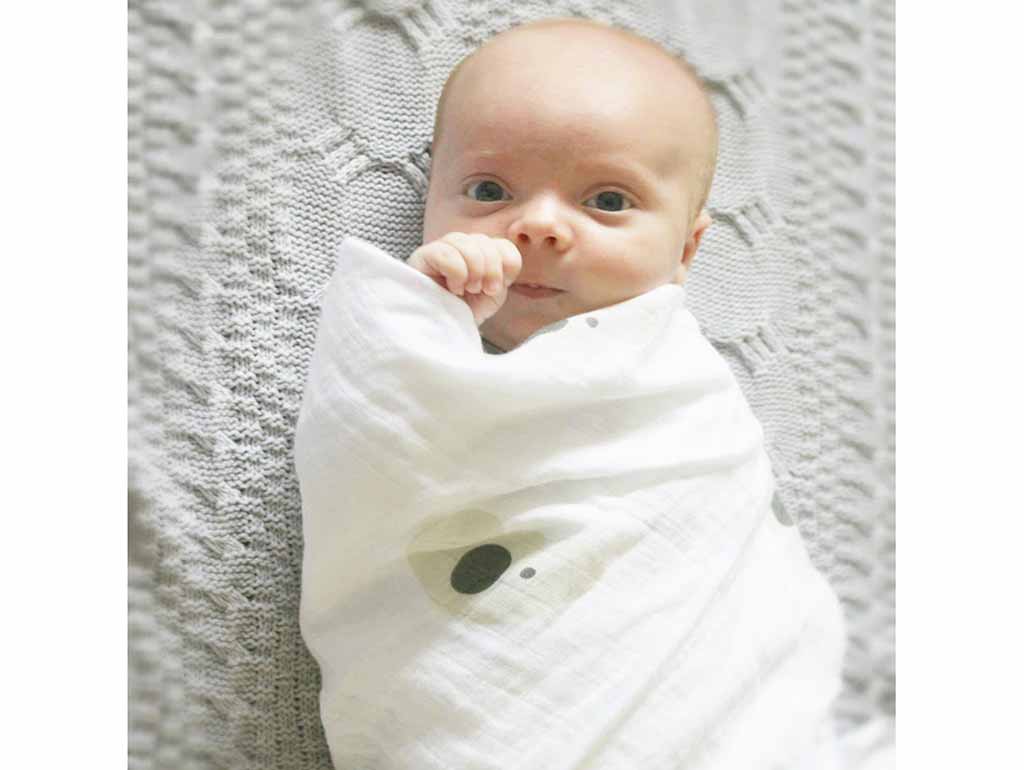 Soft Australian Koala Muslin Swaddle Blanket for Newborn Baby - Breathable & Lightweight for Swaddling, Nursing & Stroller Use