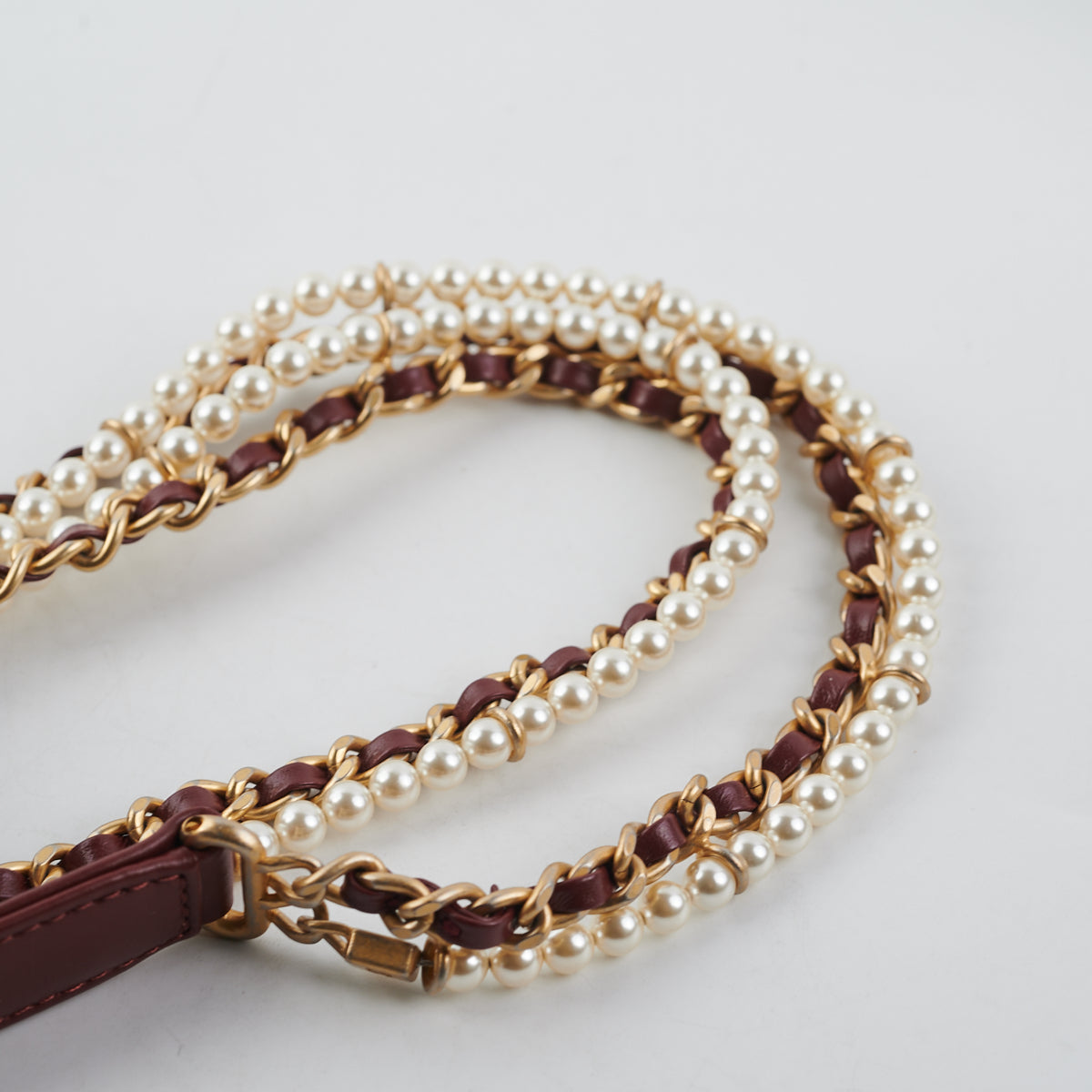Chanel Quilted Crystal Pearls Flap Bag in Burgundy - Luxury Crossbody Purse for Women, Perfect for Parties, Weddings & Evening Events
