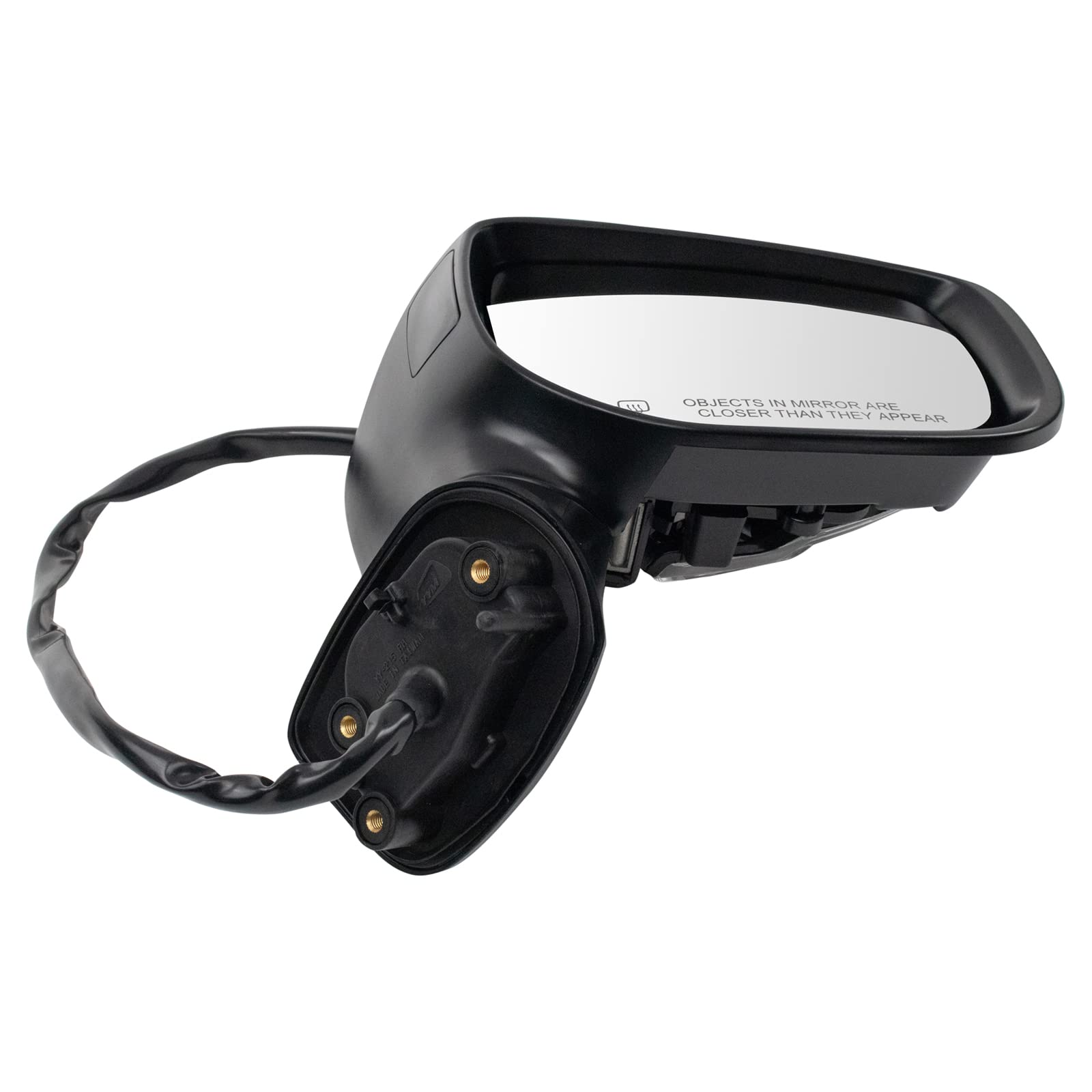 TRQ Right Side Mirror with Heated Glass, Housing, Turn Signal & Blind Spot Indicator - Compatible with 2017-2019 Subaru Impreza (SU1321158, SU1321179) - Perfect for Winter Driving & Enhanced Safety