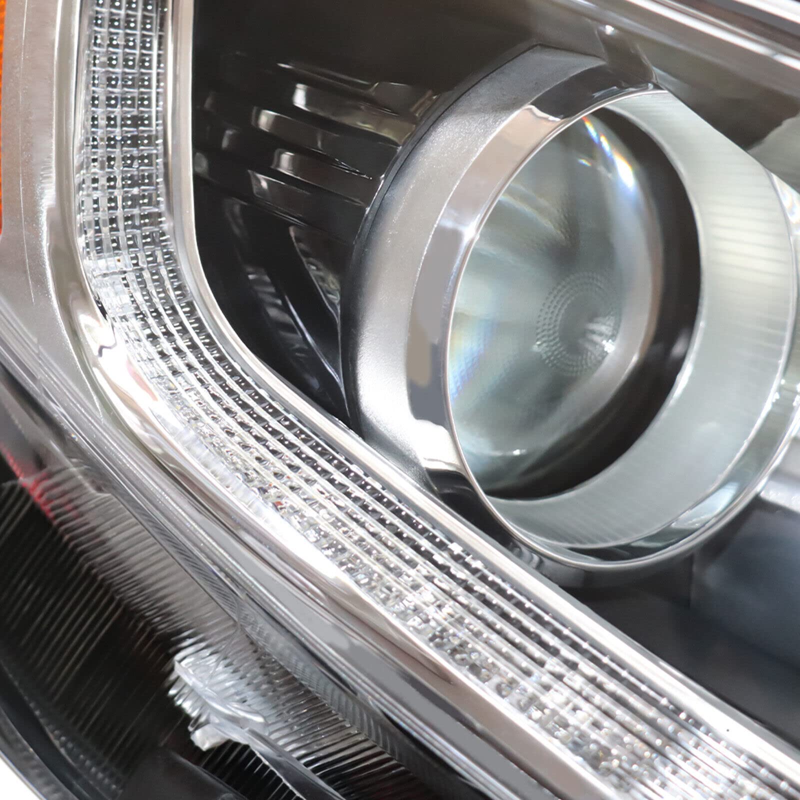 2016-2018 Kia Optima Passenger Side Headlight Assembly - Clear/Yellow Lens LED Halogen Headlamp with Black Housing | Replacement for Right Side Headlights | Perfect for Night Driving & Auto Repair