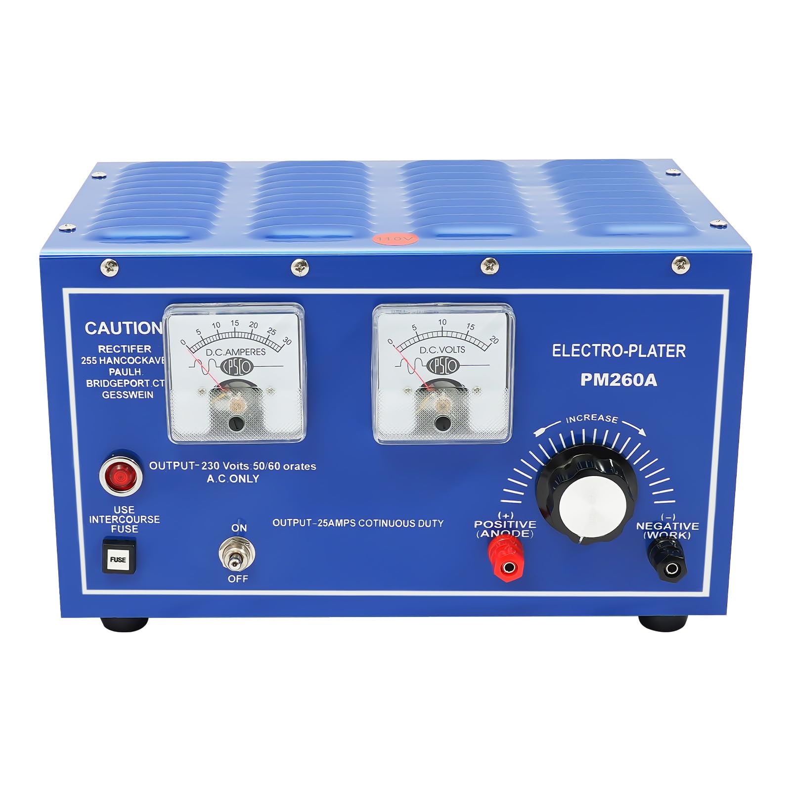 YUMIONB Silver Plating Machine Kit - 10.23x9.44x5.9 Inches Jewelry Electroplating Rectifier for Gold, Silver Surface Treatment | Perfect for DIY Crafts, Electronics Repair & Musical Instrument Maintenance