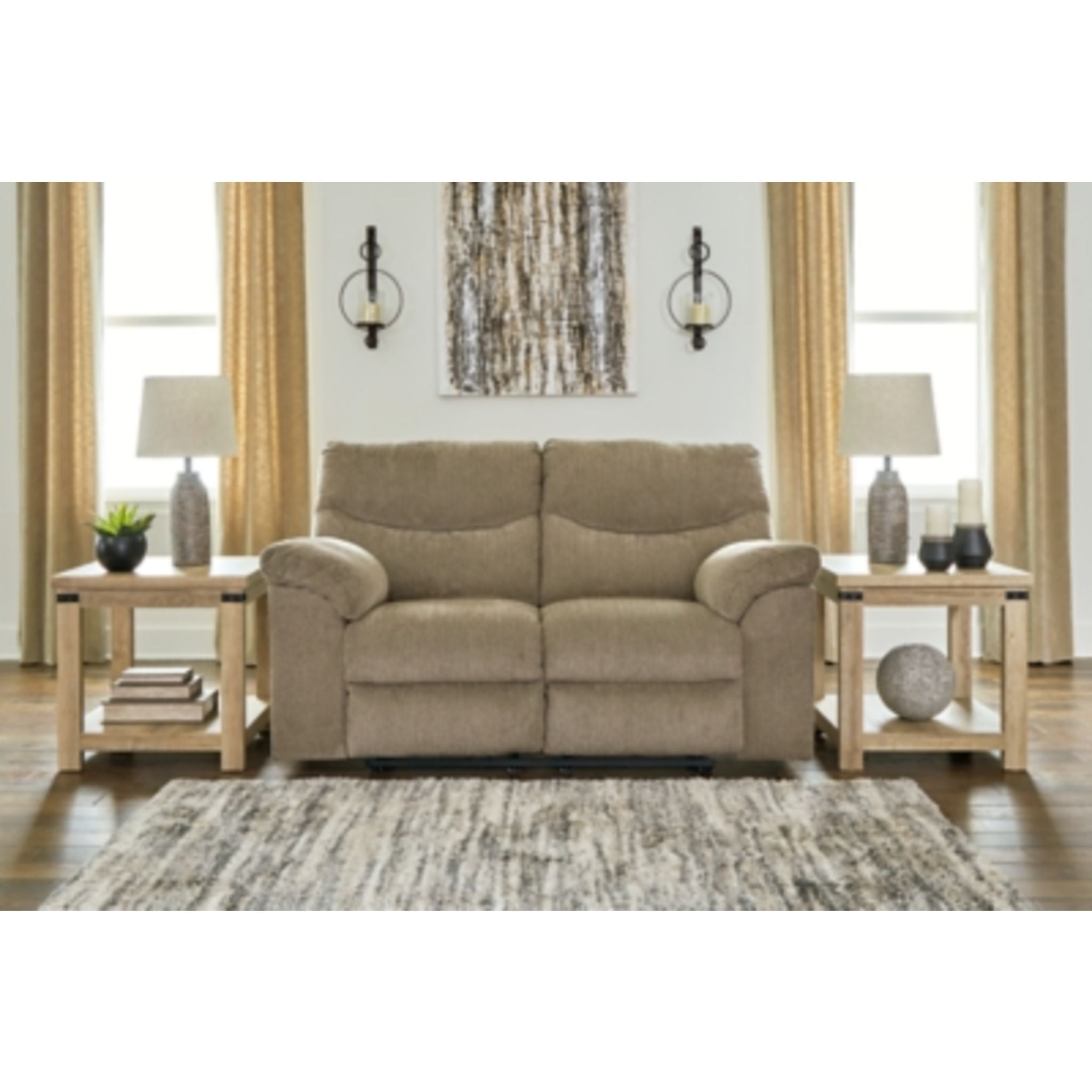 Alphons Reclining Loveseat - Modern Comfortable 2-Seater Sofa with Adjustable Backrest | Perfect for Living Room, Home Theater & Small Spaces