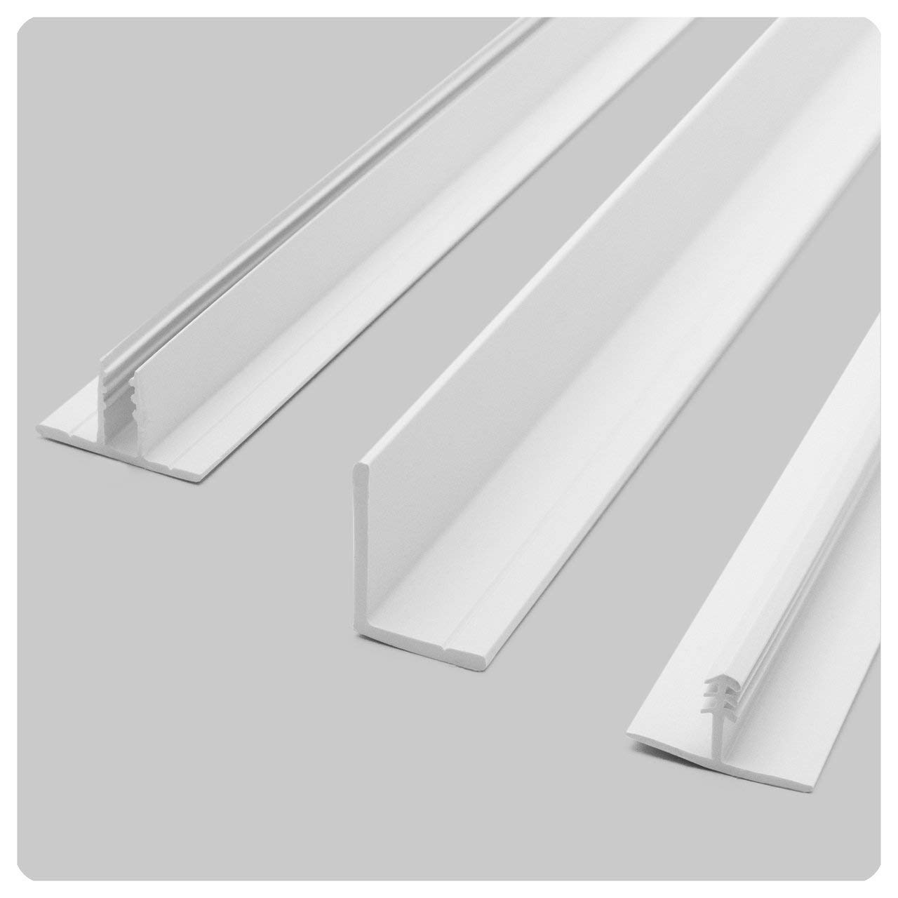 Direct-Mount Ceiling Grid Kit (250 sq ft, White) - Easy Drop Ceiling Installation for Home, Office & Basement Renovation