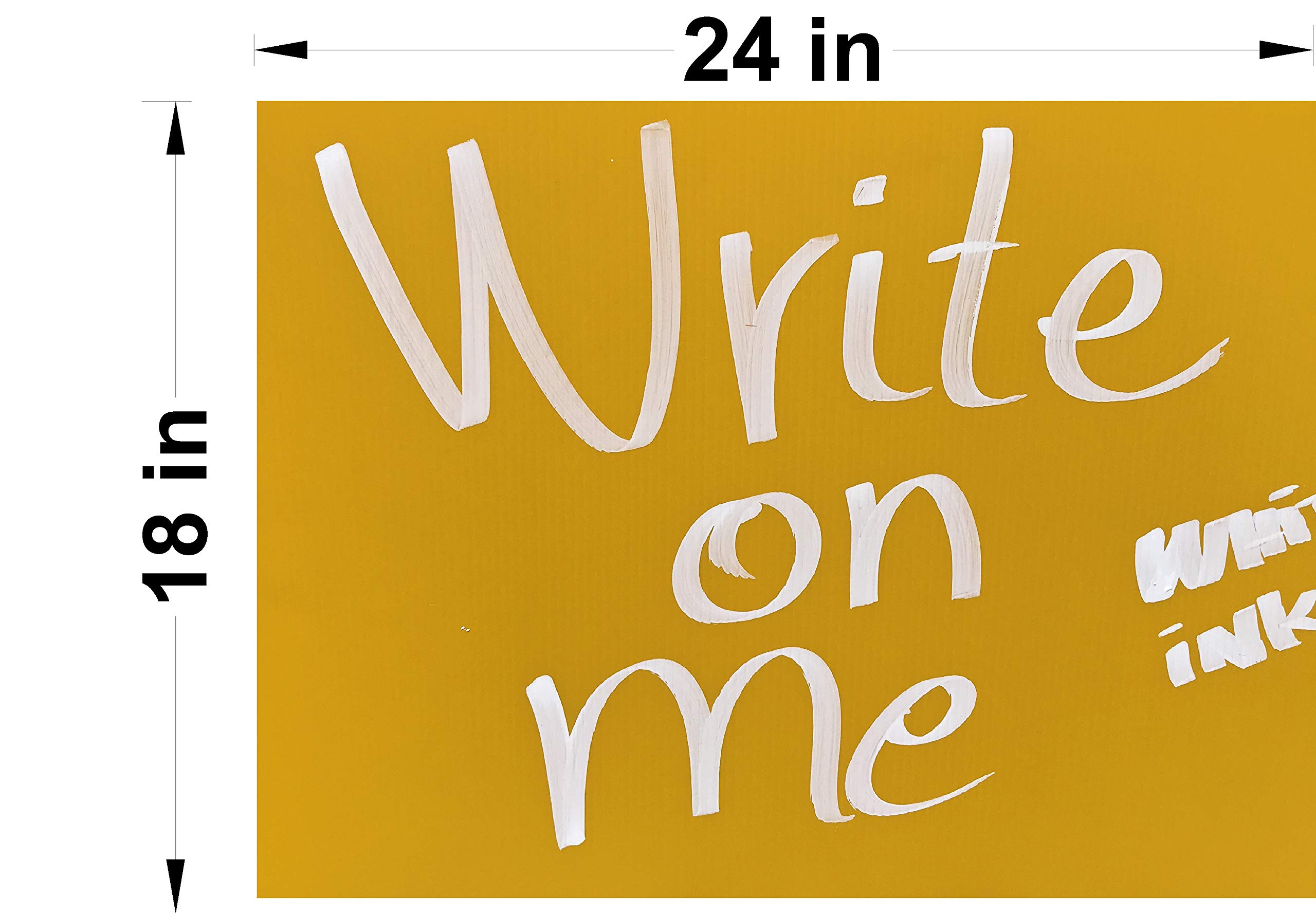 50 Pack 18x24 Inch Yellow Corrugated Plastic Blank Signs - 4mm Thick for Yard Sales, Open Houses, Elections & Advertising - Durable & Weatherproof for Indoor & Outdoor Use