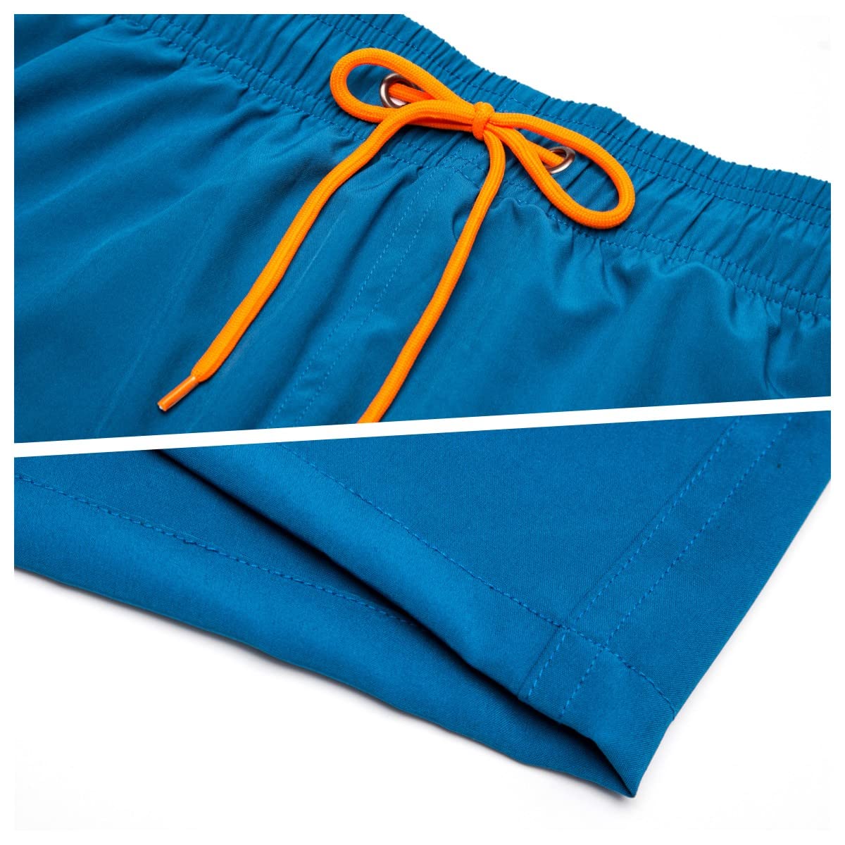 **Men's Quick Dry Swim Trunks with Compression Liner & Zipper Pockets - Lightweight Beach Shorts for Swimming, Surfing & Summer Activities**