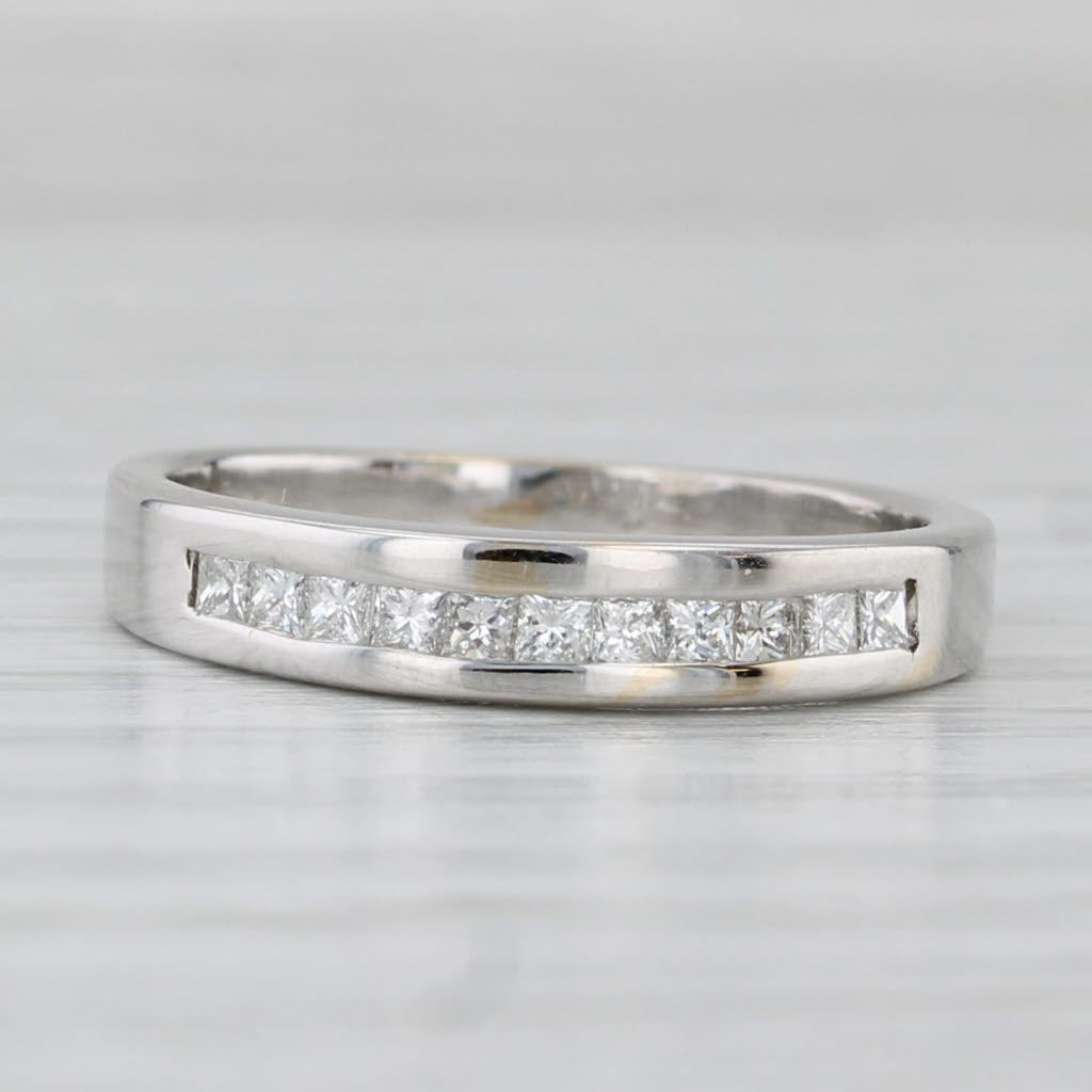 0.33ctw Channel Set Diamond Wedding Band - 18k White Gold Size 5.5 - Anniversary Ring for Women - Perfect for Engagements, Weddings & Special Occasions