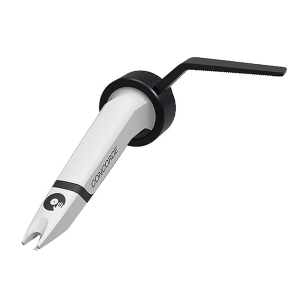 Ortofon Concorde MkII Scratch DJ Cartridge with Spherical Stylus - Professional Turntable Needle Bundle Includes Carbon Fiber Record Brush & Polishing Cloth for Vinyl Cleaning & DJ Scratching Performance